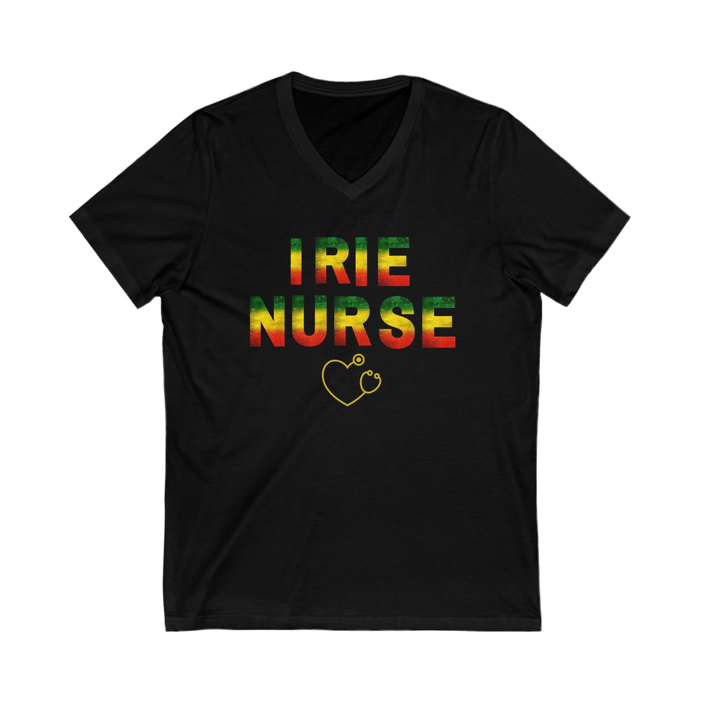 CARIBBEAN NURSE V NECK T SHIRT GIFT