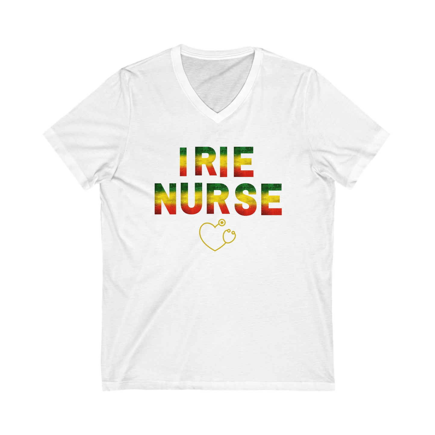 CARIBBEAN NURSE V NECK T SHIRT GIFT