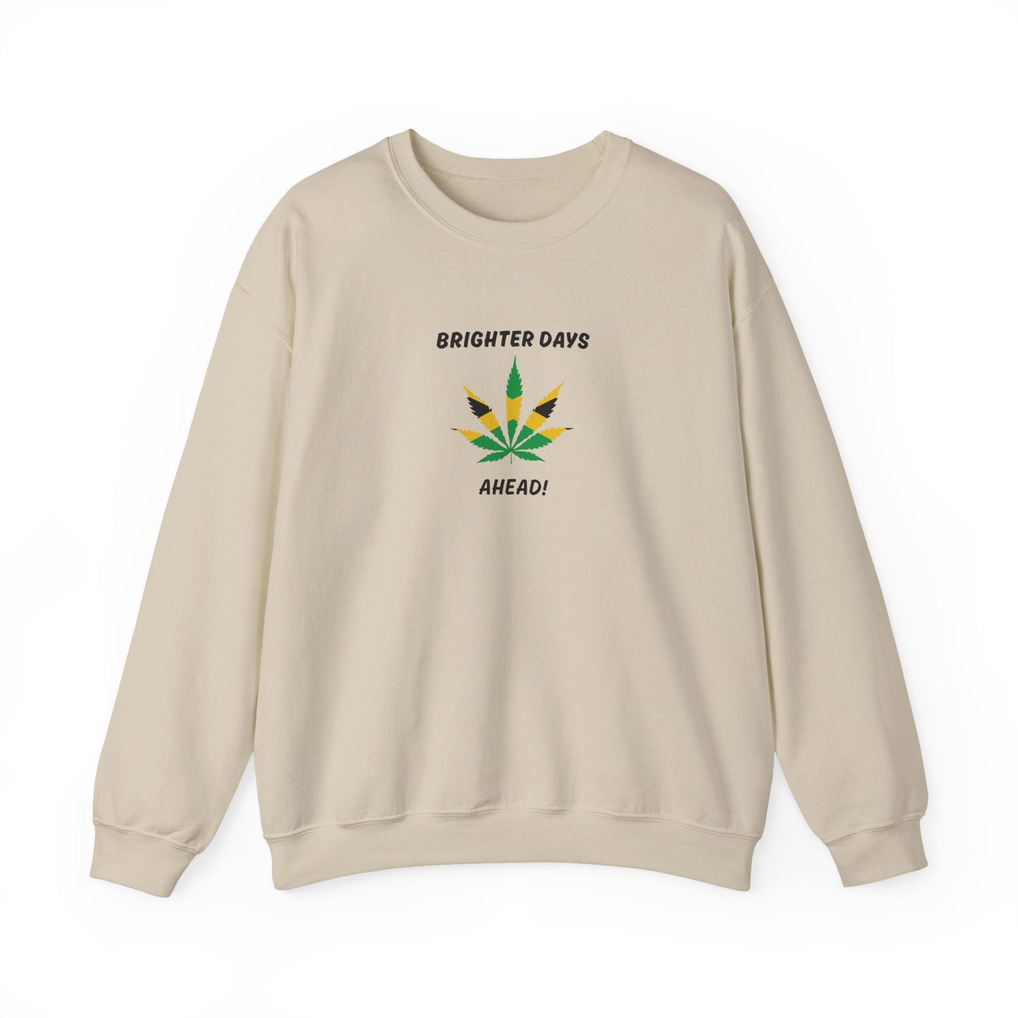 Brighter Days Ahead Jamaican Herbal Leaf Graphic Crewneck
