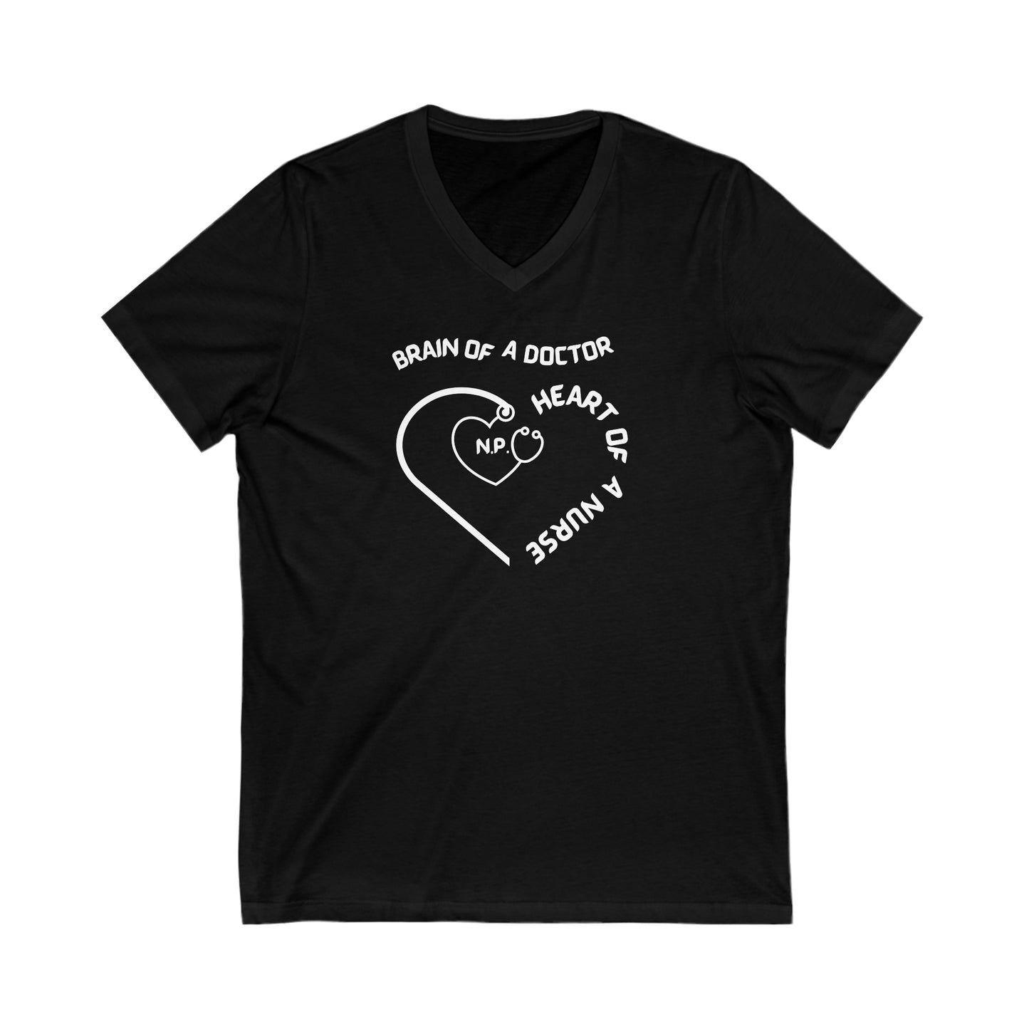 HEART OF A NURSE, NURSE PRACTITIONER V NECK T SHIRT GIFT