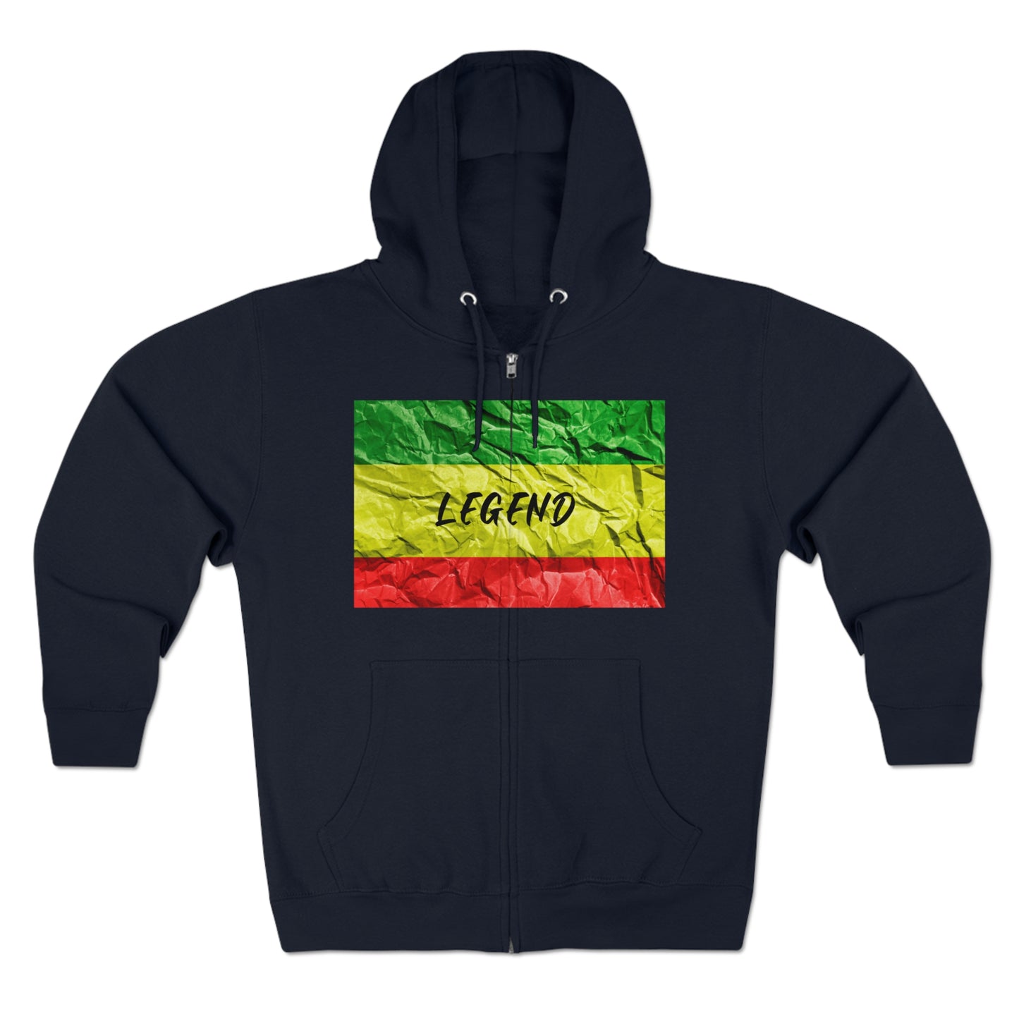 LEGEND REGGAE MOOD ZIP FRONT HOODIE GIFT