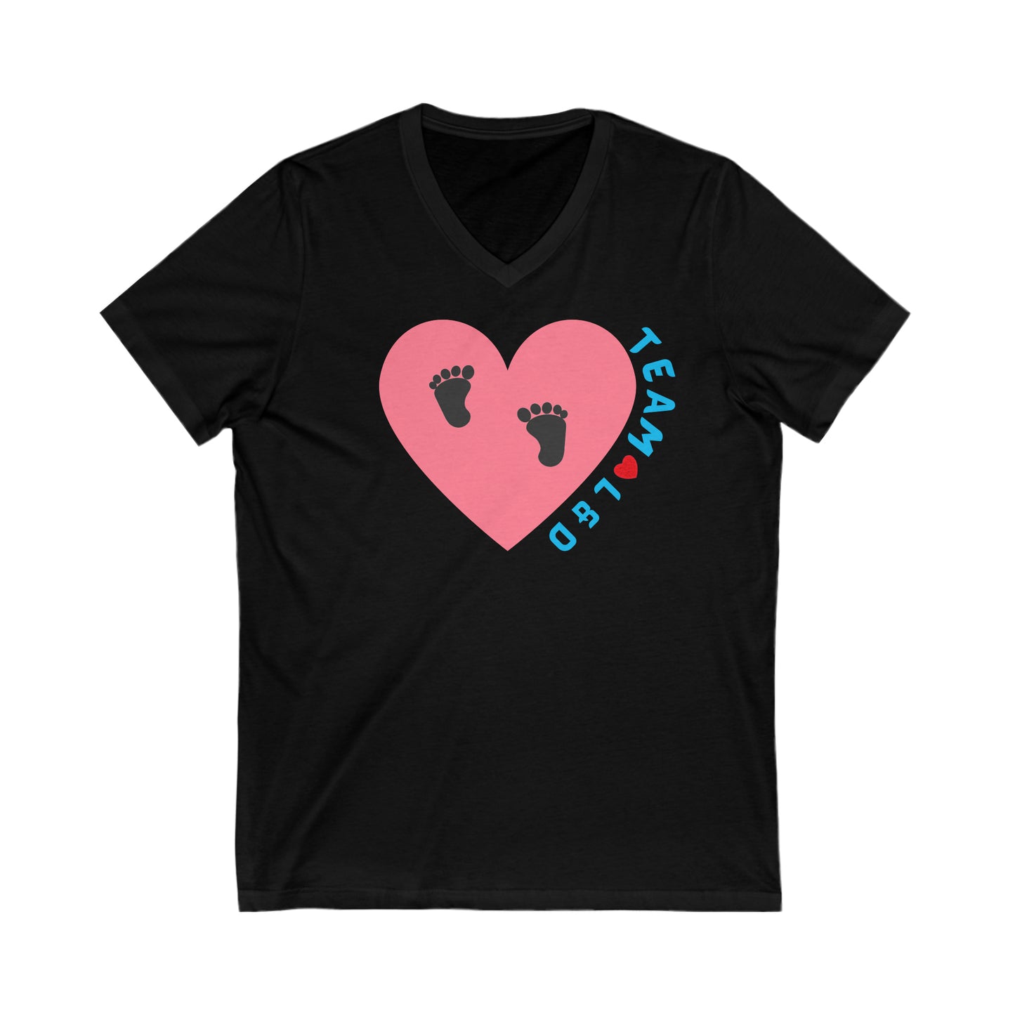 TEAM L AND D V NECK UNISEX T SHIRT GIFTS FOR L & D NURSES