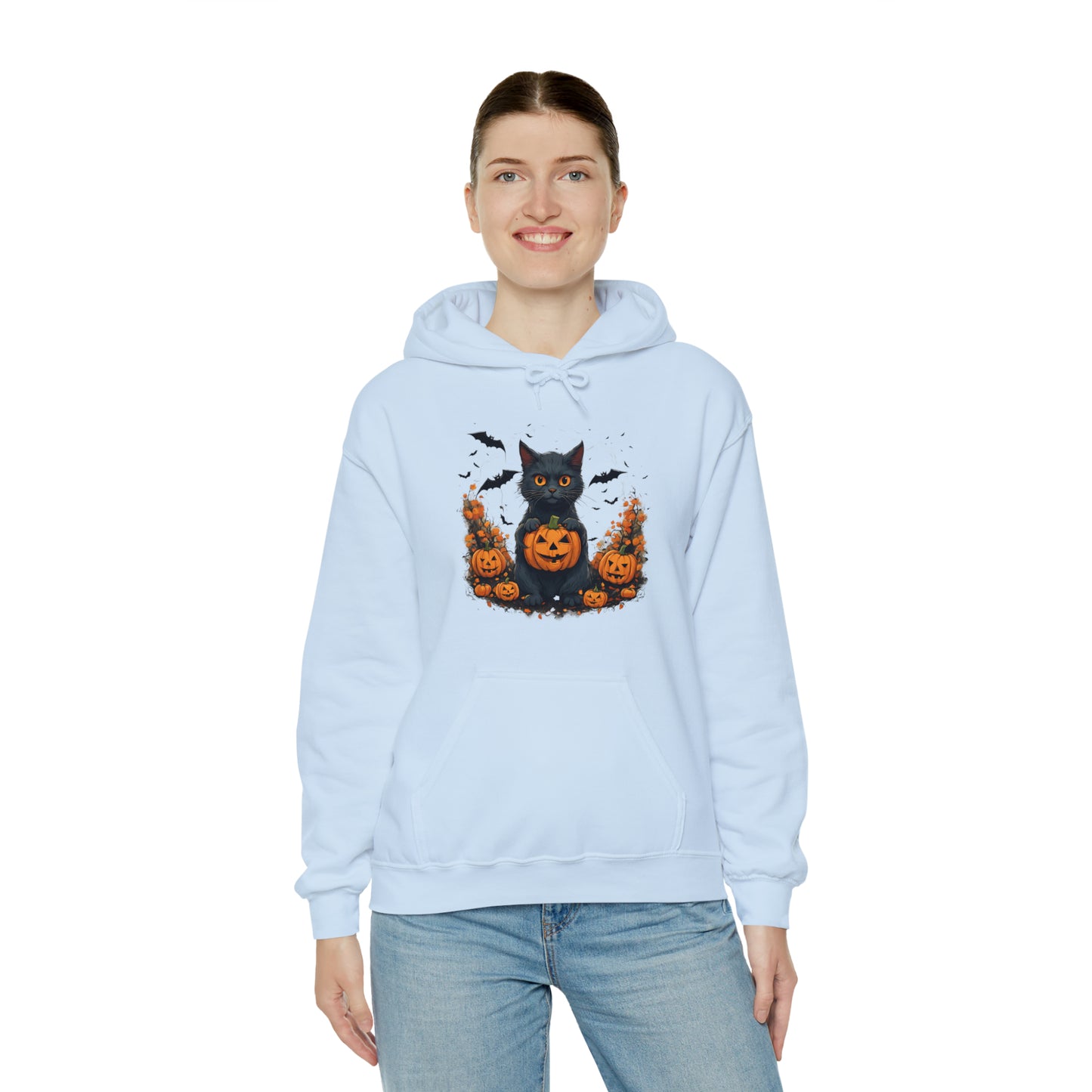 BLACK CAT HALLOWEEN HOODIE GIFT