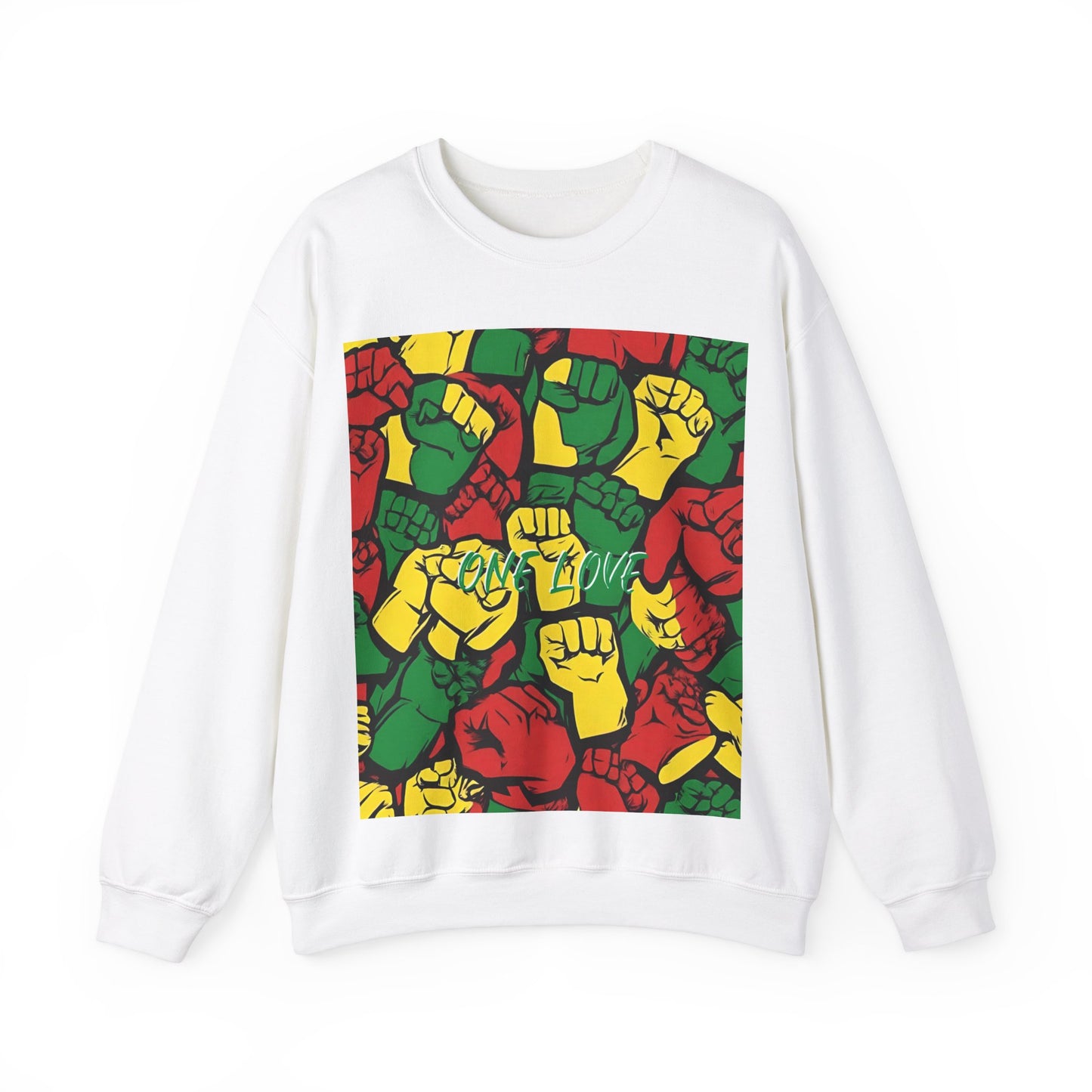 ONE LOVE CLENCHED FIST DESIGN SWEATSHIRT GIFT