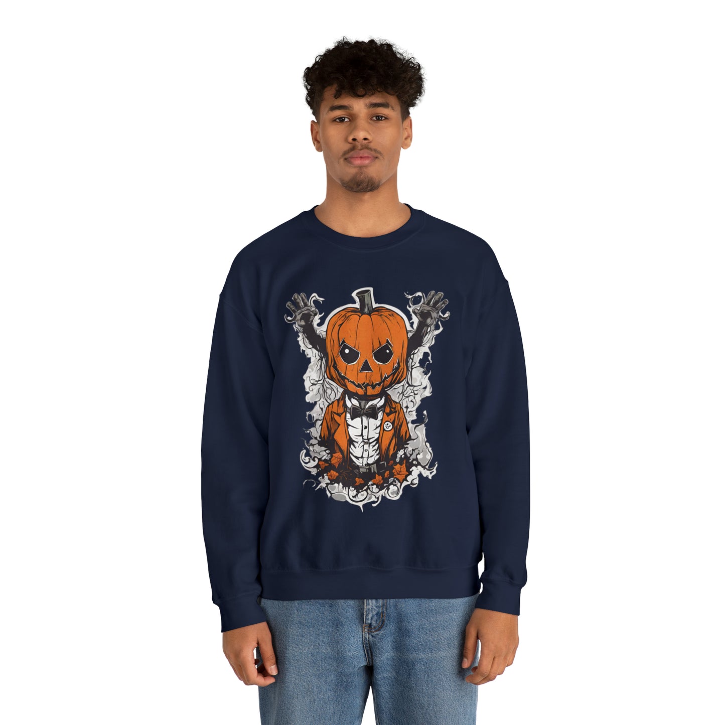 CREEPY PUMPKIN HALLOWEEN SWEATSHIRT GIFT