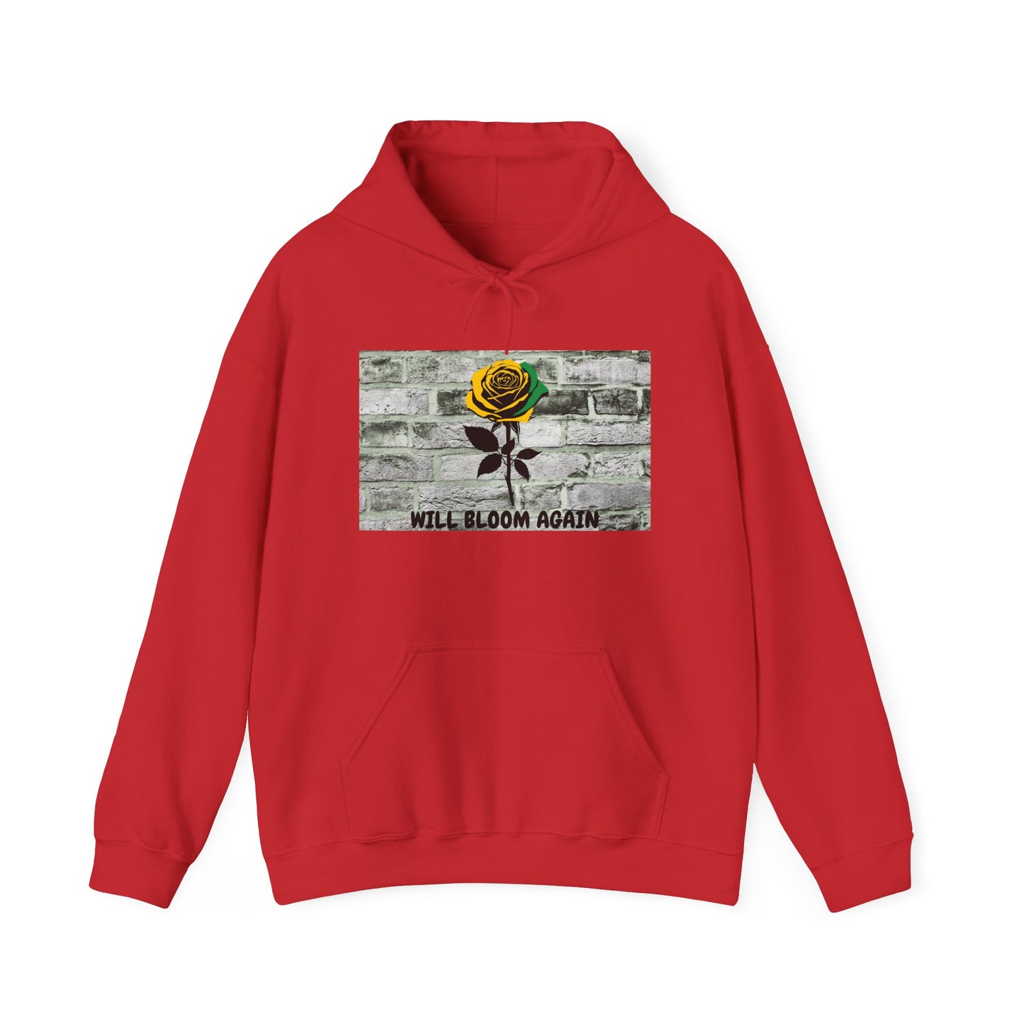 Will Bloom Again Graphic Message of Hope Hoodie A