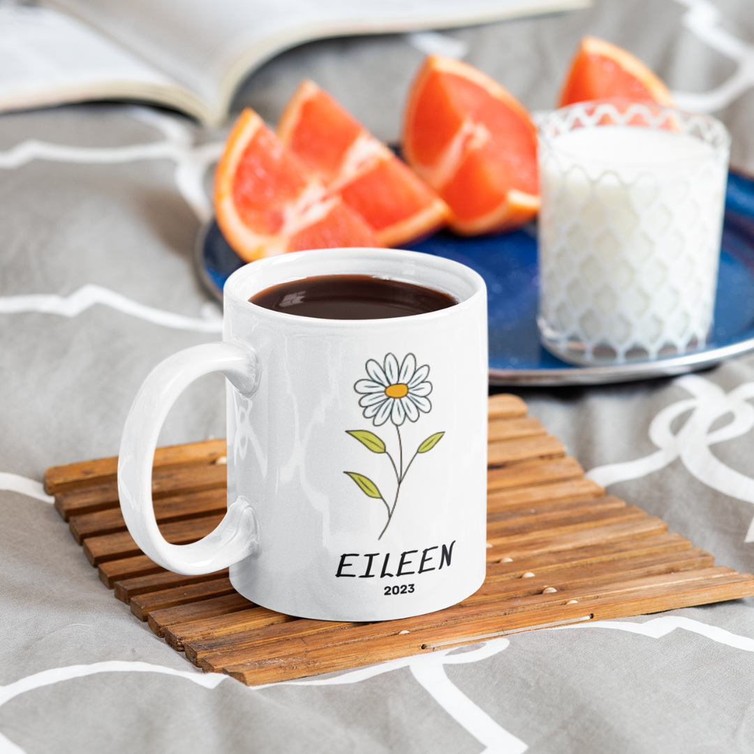 Birth Month flower Mug (April)