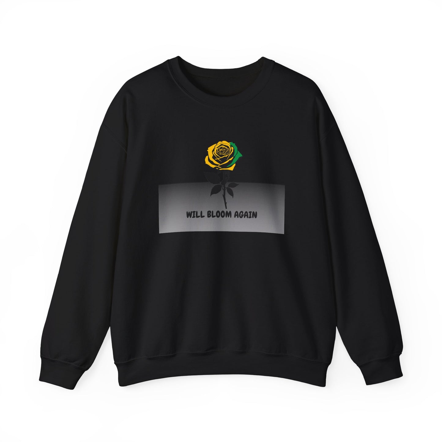 Will Bloom Again Jamaican Theme  Inspirational Rose Flower Pullover Gift