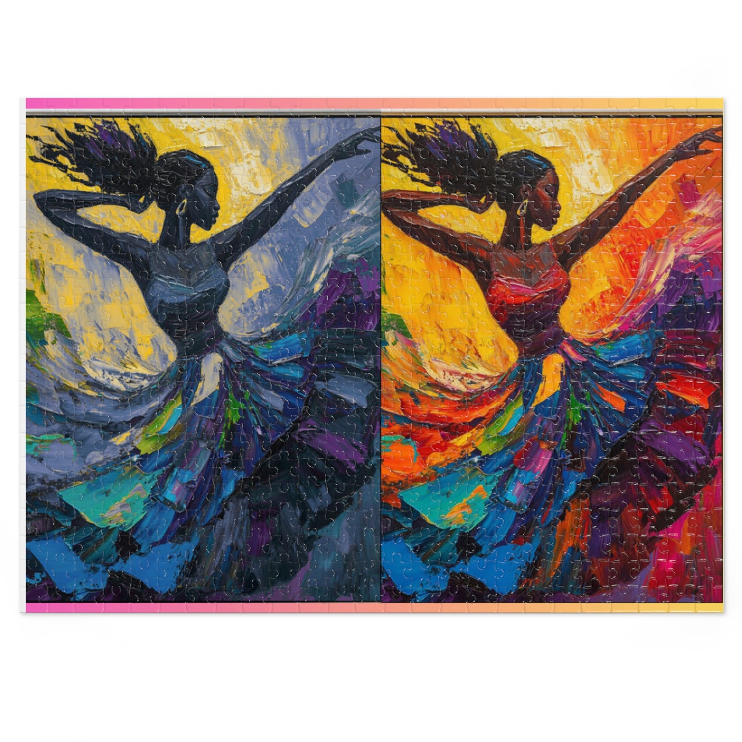 Colorful Dancer Jigsaw Puzzle  Art Puzzle with Tin