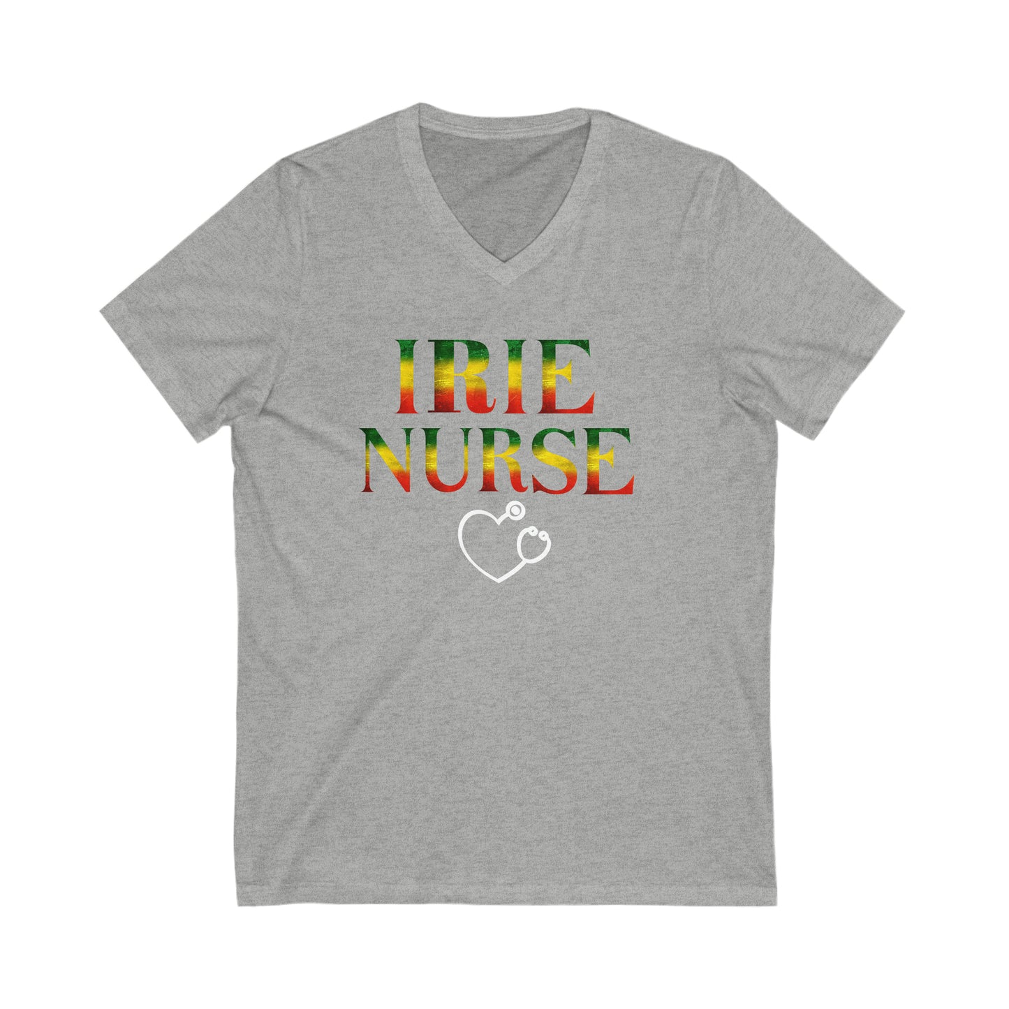 IRIE NURSE  V NECK UNISEX T SHIRT GIFT