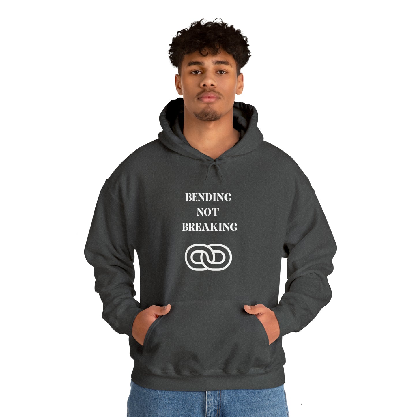 Bending not breaking  Heavy Blend Hooded Sweatshirt gift, hoodie gift to celebrate resilience. sweatshirt gift for friends