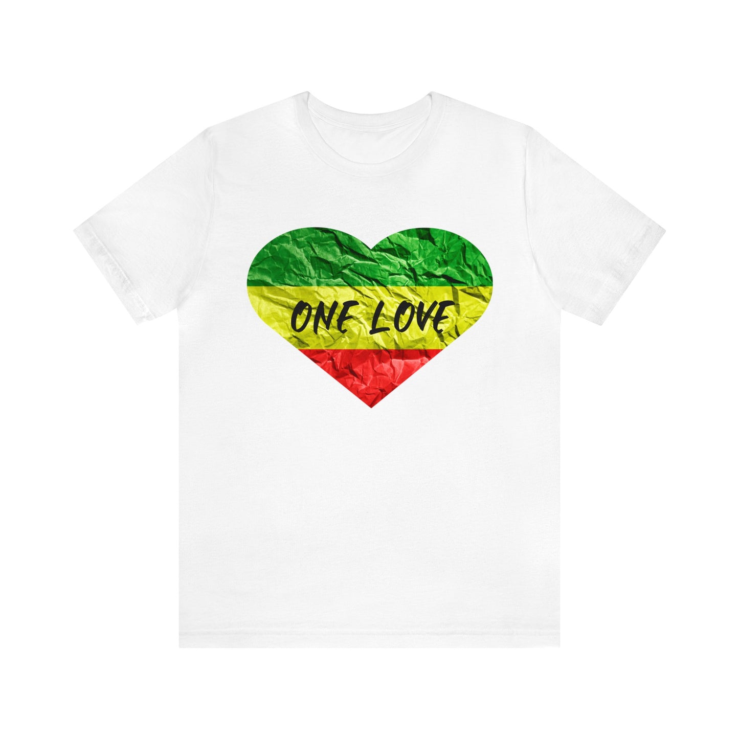 ONE LOVE ROOTS REGGAE CREWNECK T SHIRT