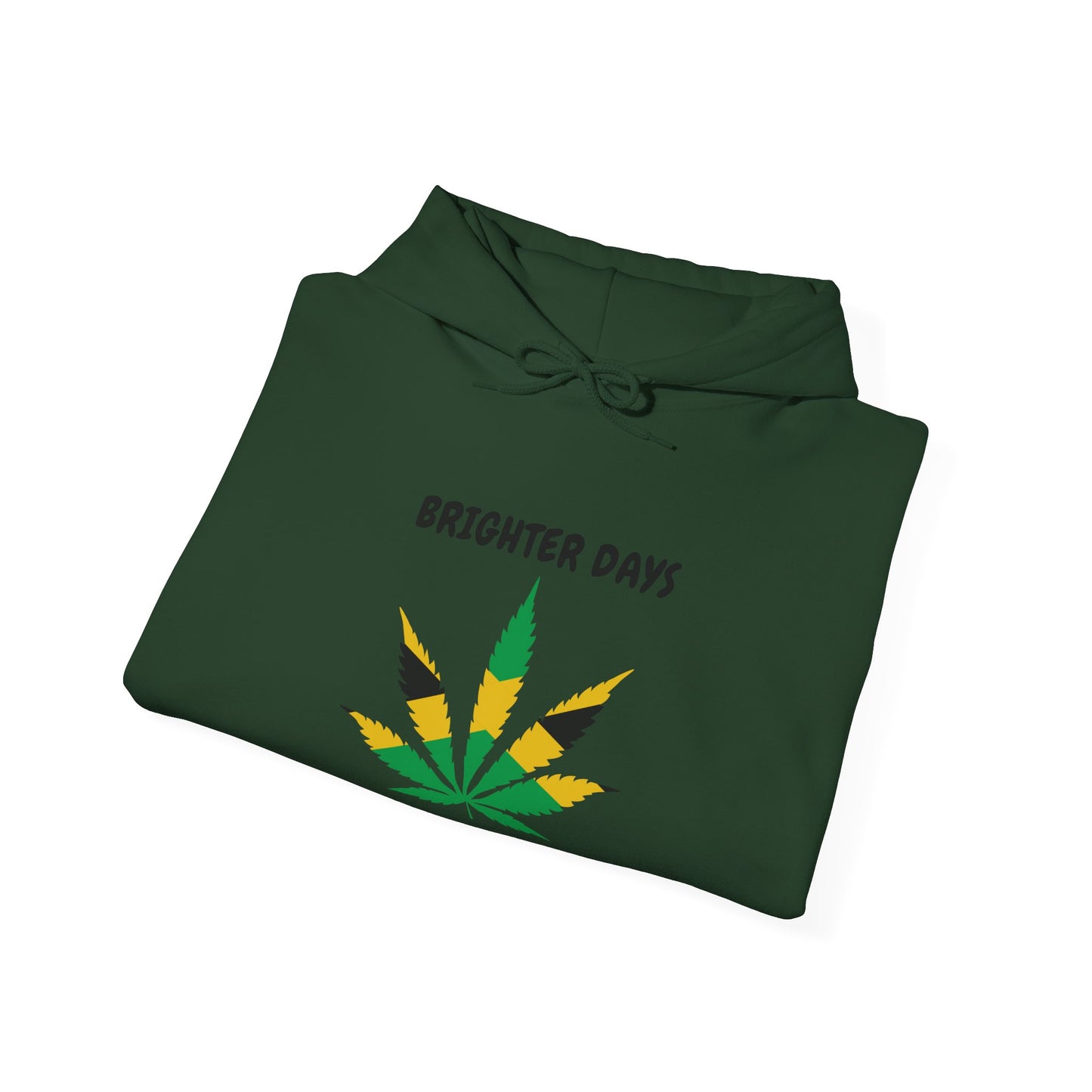 "Brighter Days Ahead!" Jamaica Leaf Graphic Pullover