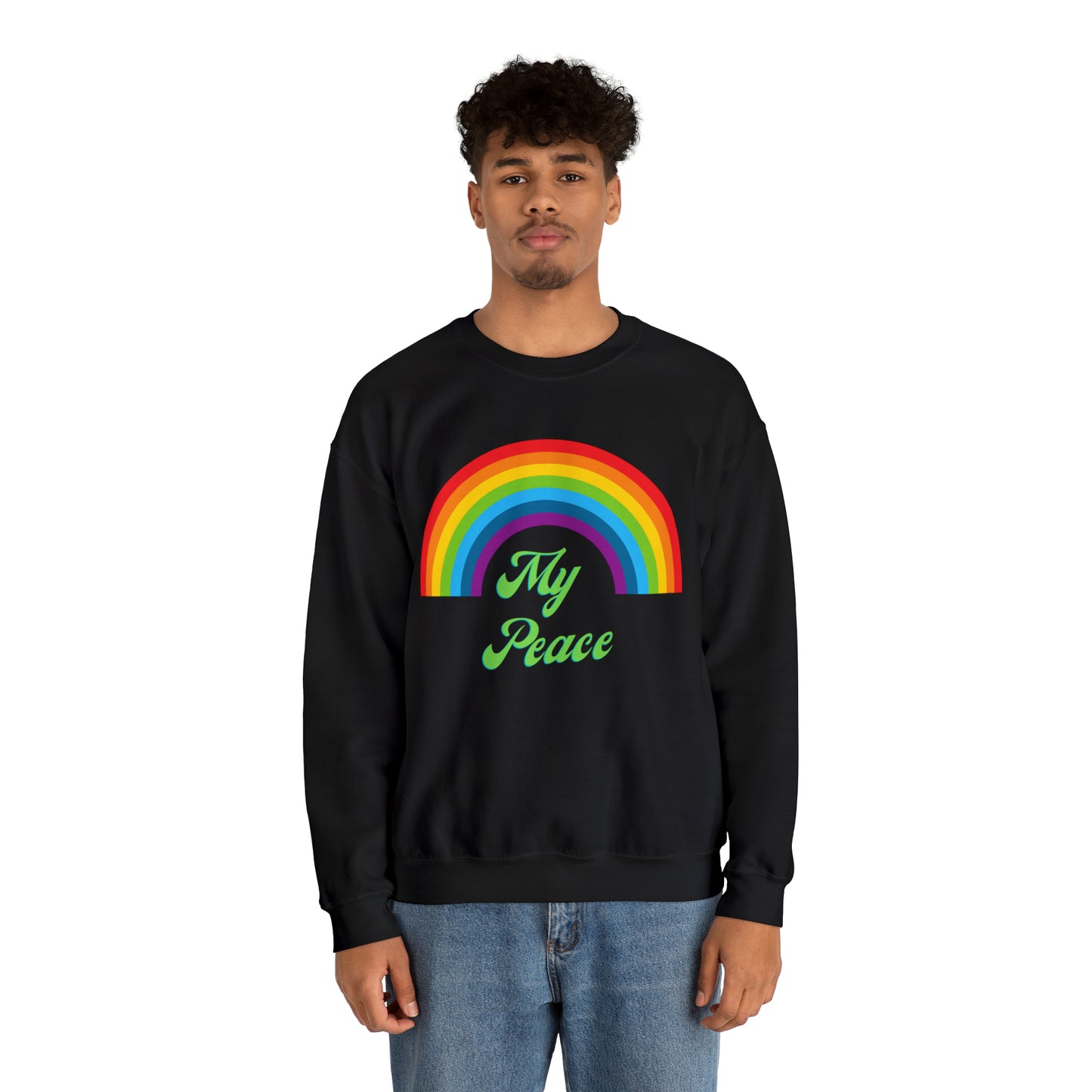 Rainbow Design Statement Crewneck Sweatshirt Gift