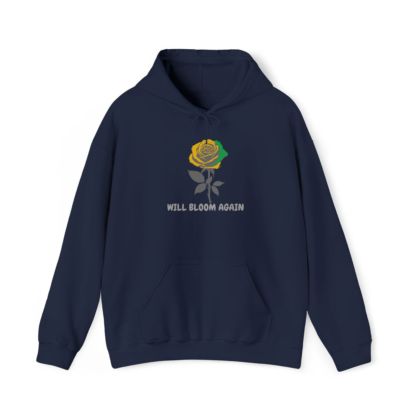 "Will Bloom Again" Inspirational Rose Flower  J A Sweatshirt