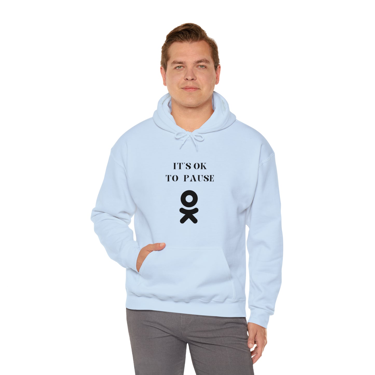 It's ok to pause hooded sweatshirt gift  inspirational words  hoodie gift to encourage. sweatshirt gifts for friends