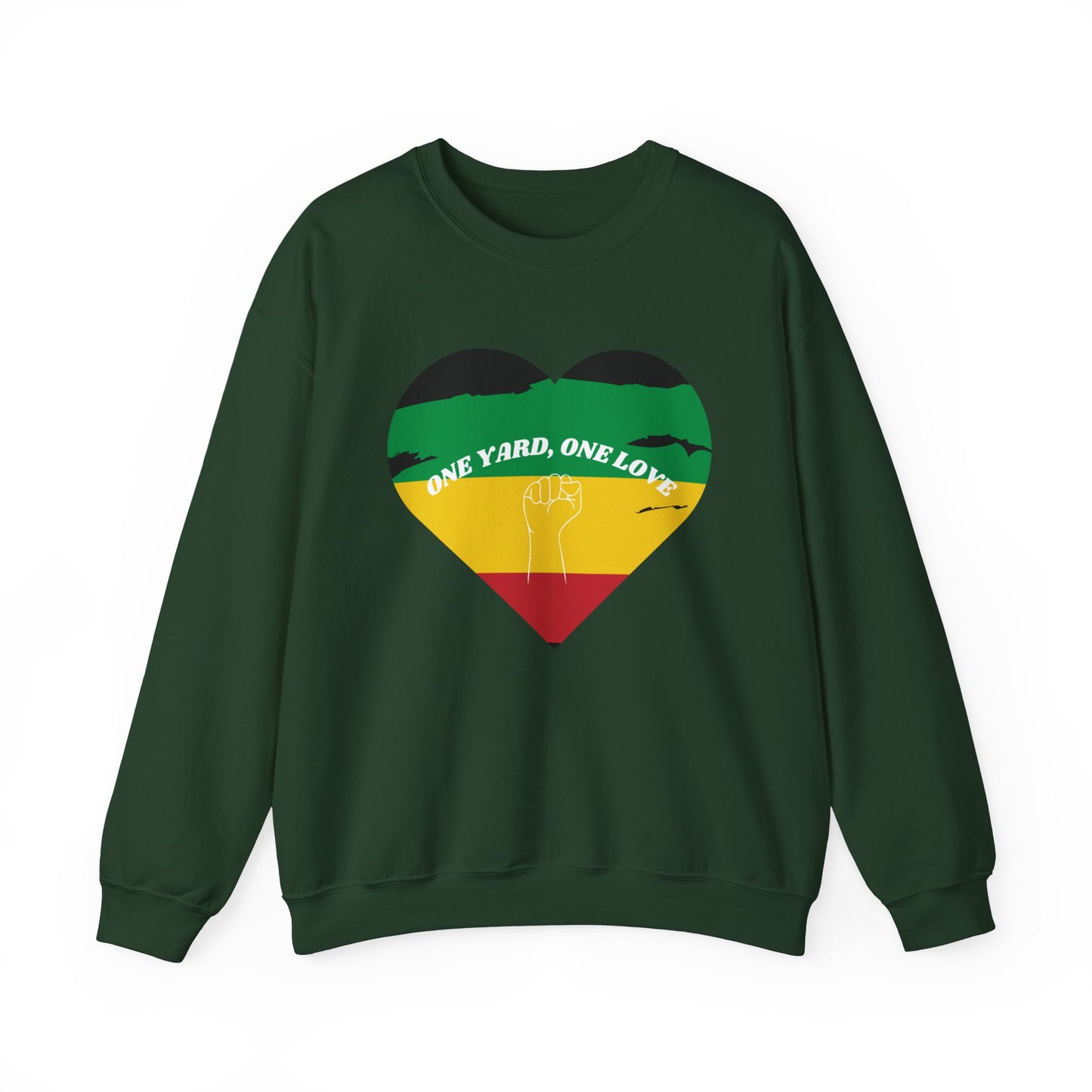 ONE YARD ONE LOVE POWER GRAPHIC ART SWEATSHIRT