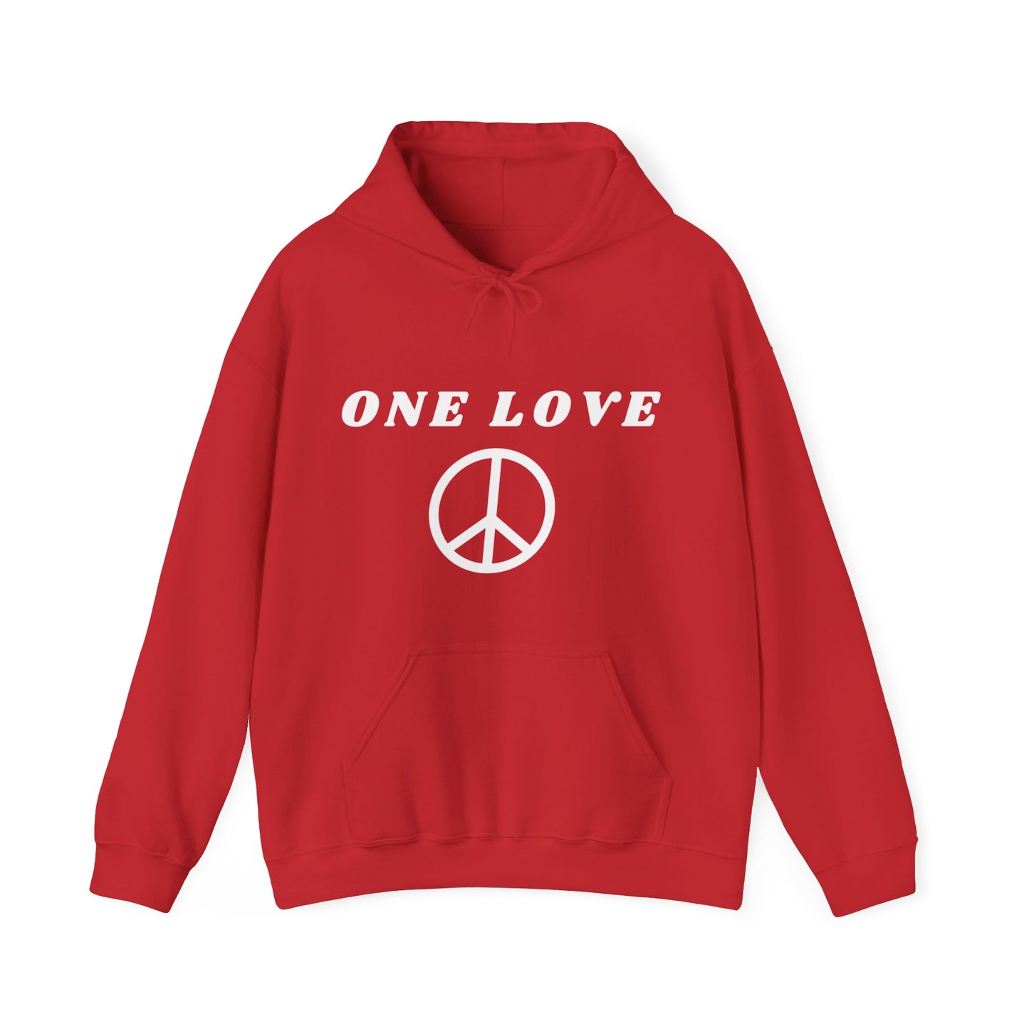 ONE LOVE PEACE HOODED SWEATSHIRT GIFT