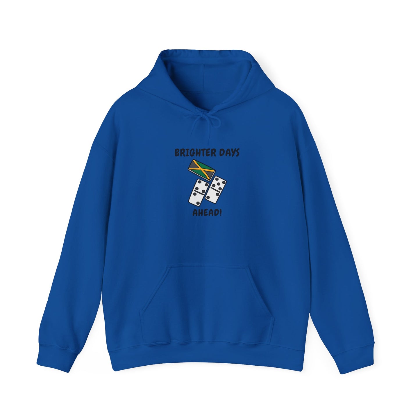 Brighter Days Ahead Hoodie — Jamaican style Domino Graphic