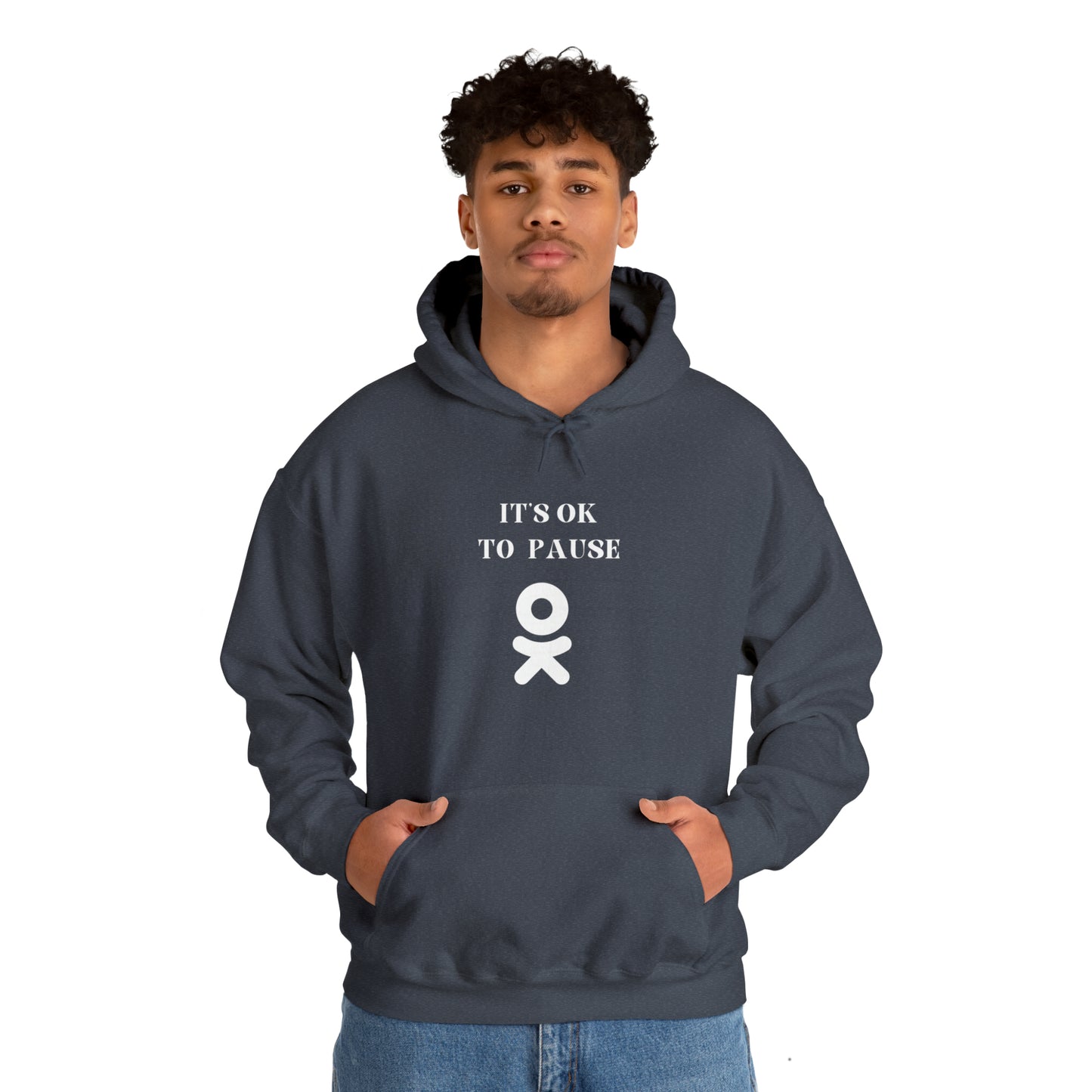 It's ok to pause hooded sweatshirt gift  inspirational words  hoodie gift to encourage. sweatshirt gifts for friends