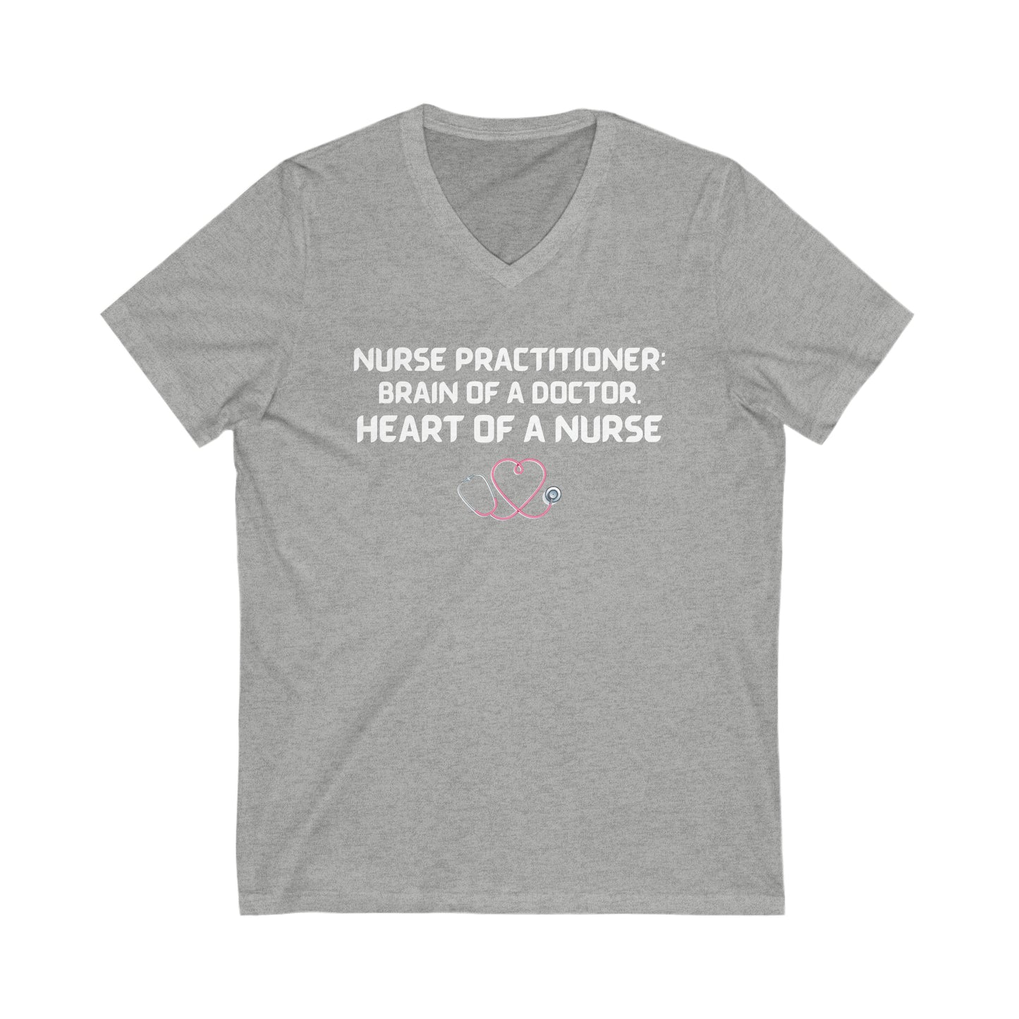 NURSE PRACTITIONER  V NECK T SHIRT GIFT