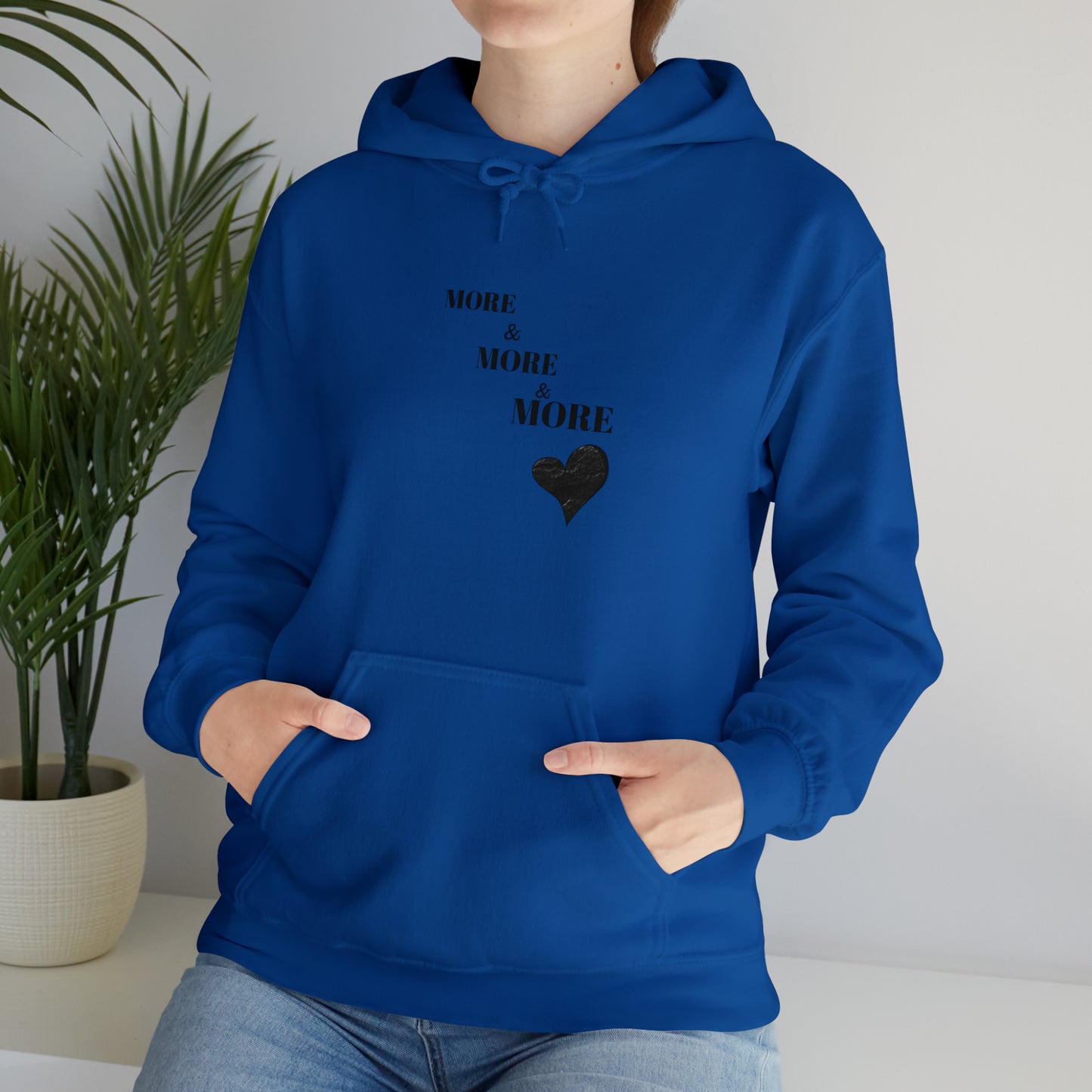 More and more and more love hooded sweatshirt gift, hoodie gift for friends, sweatshirt gift that celebrates love