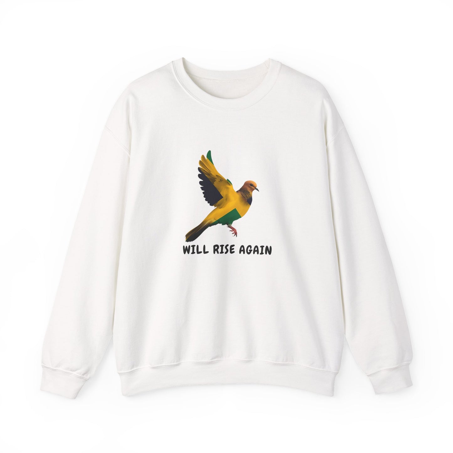 Will Rise Again Inspiring Bird Graphic Crewneck Shirt
