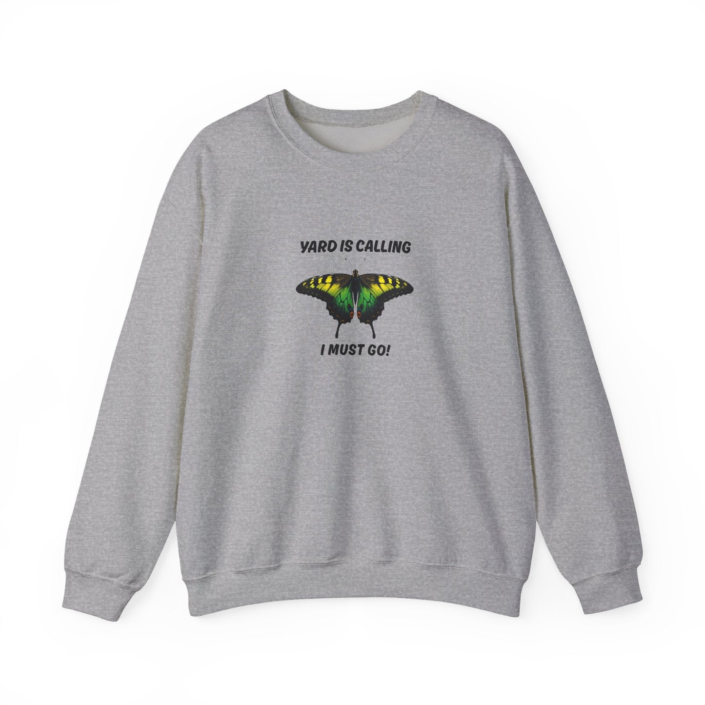 “Yard Is Calling, I Must Go!” Jamaica Color Butterfly Sweatshirt