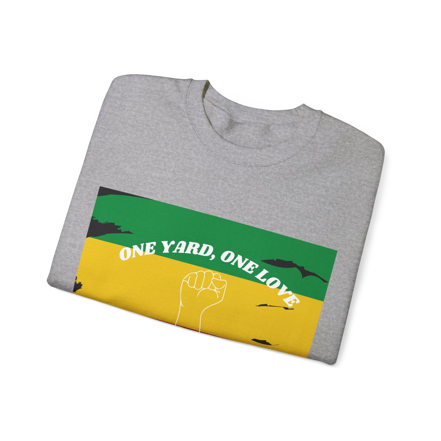 ONE YARD LOVE POWER ART GRAPHIC ART CREWNECK SWEATSHIRT