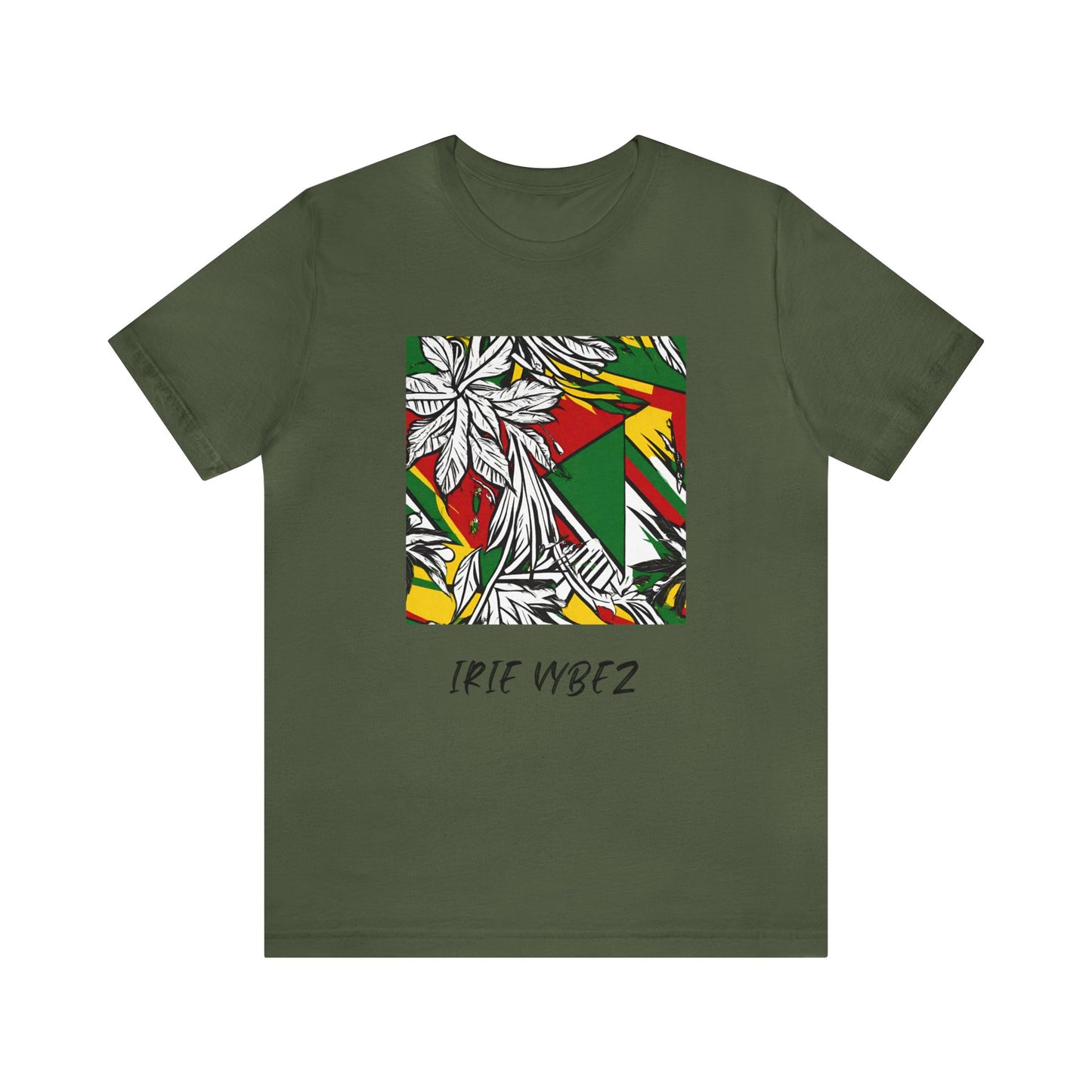 IRIE VYBEZ  ROOTS COLOR GRAPHIC SHORT SLEEVE TEE SHIRT