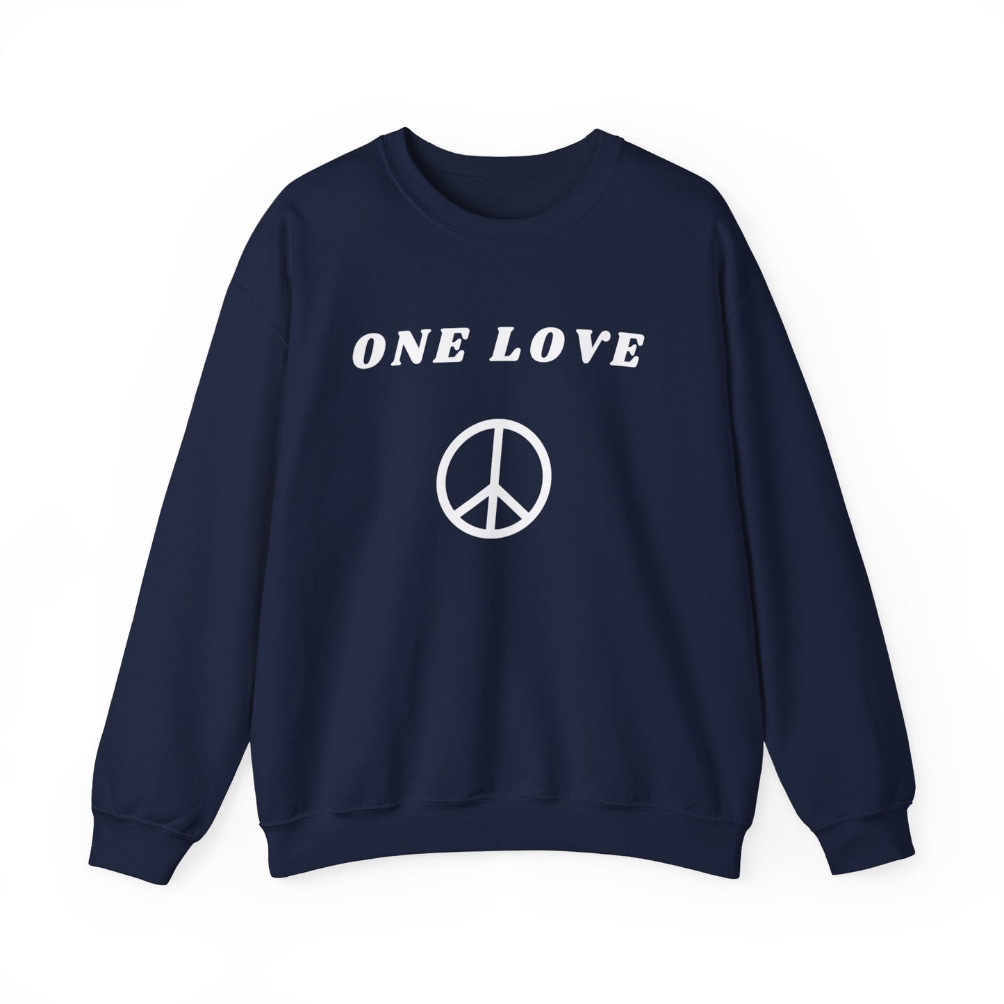 ONE LOVE PEACE CREWNECK SWEATSHIRT GIFT