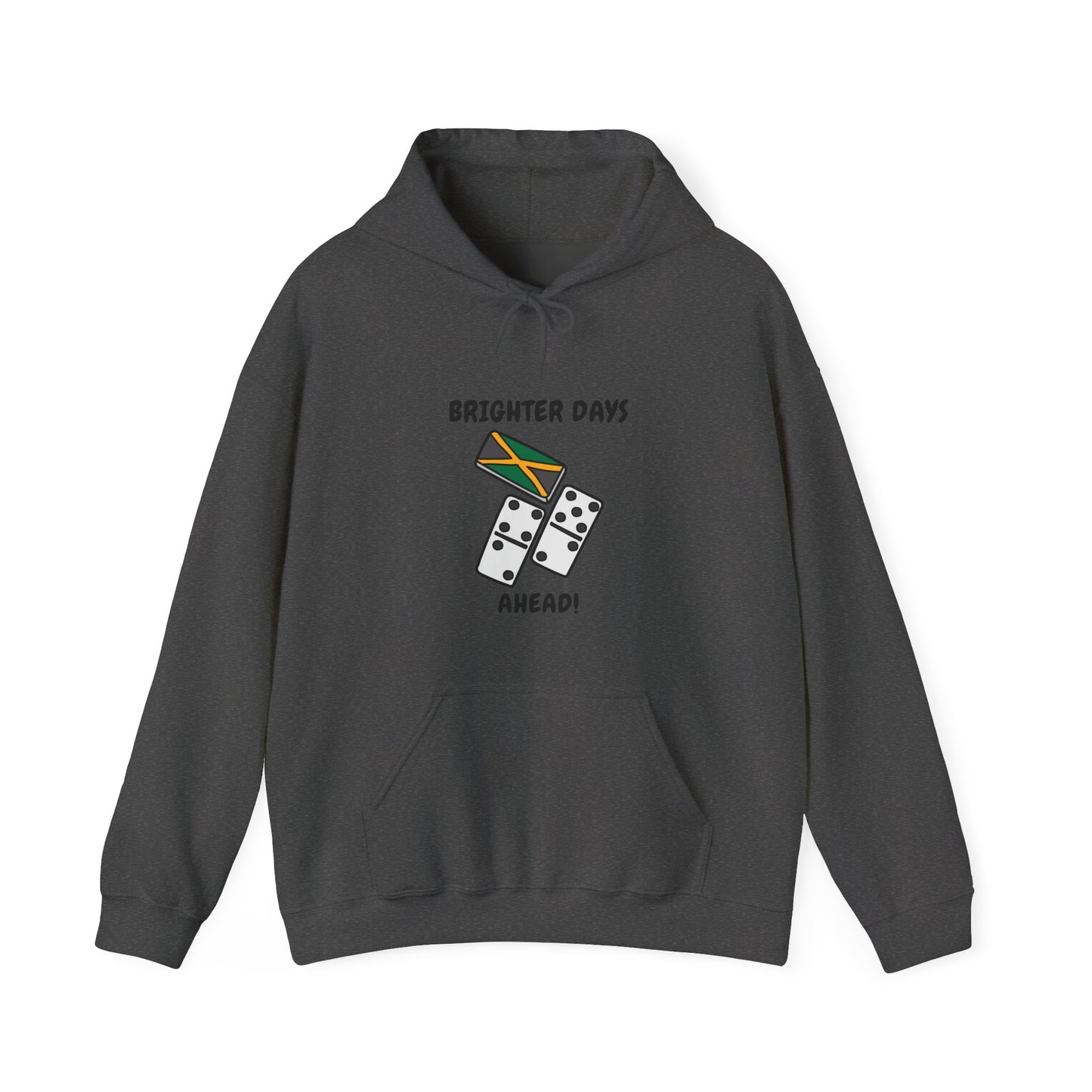 Brighter Days Ahead Hoodie Jamaican Flag Dominoes Graphic