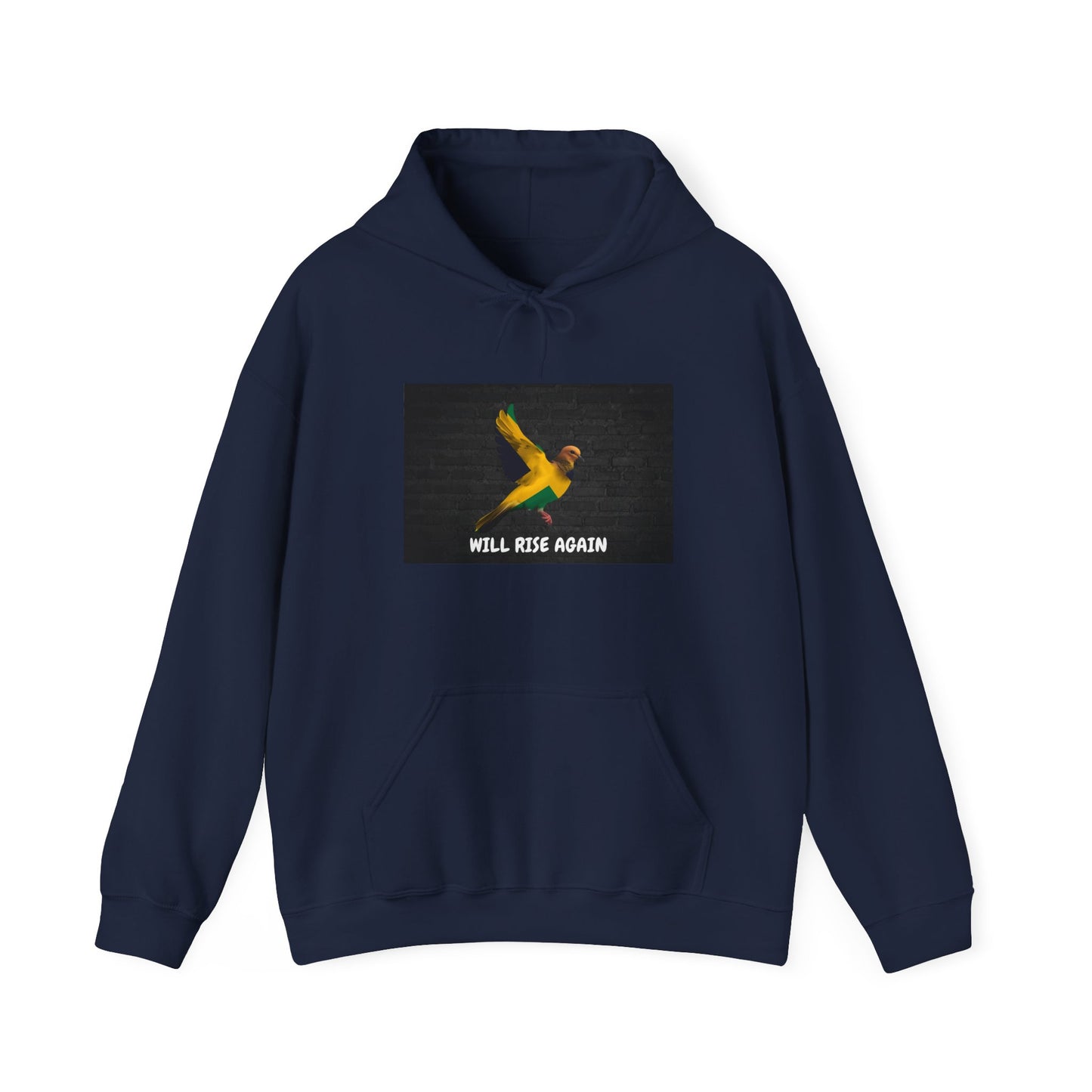 Bird Hoodie — 'Will Rise Again' Inspirational Graphic Sweatshirt