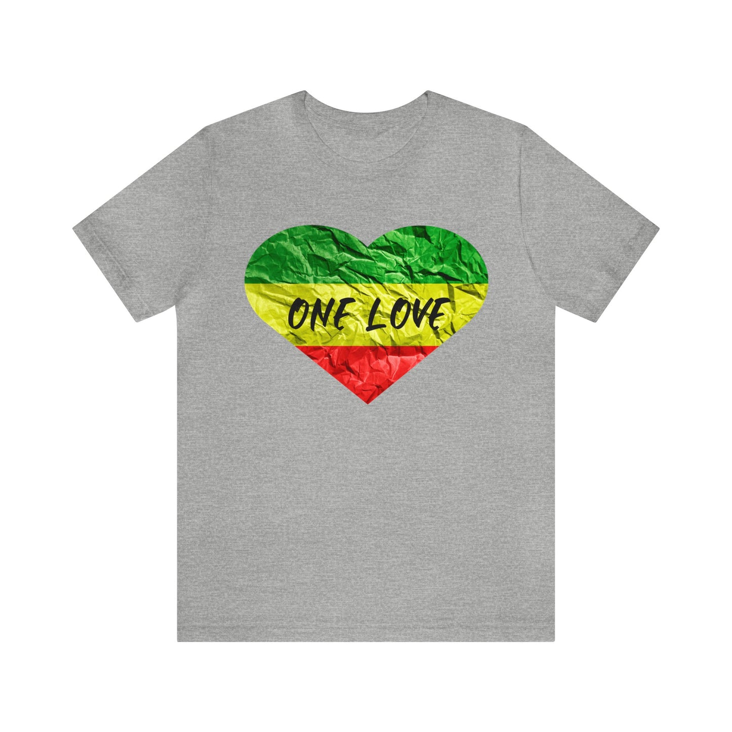 ONE LOVE ROOTS REGGAE CREWNECK T SHIRT