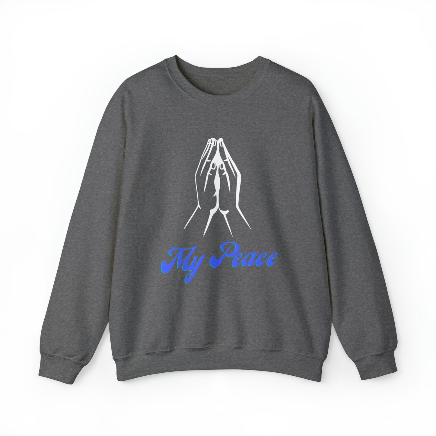 Praying Hands design crewneck sweatshirt