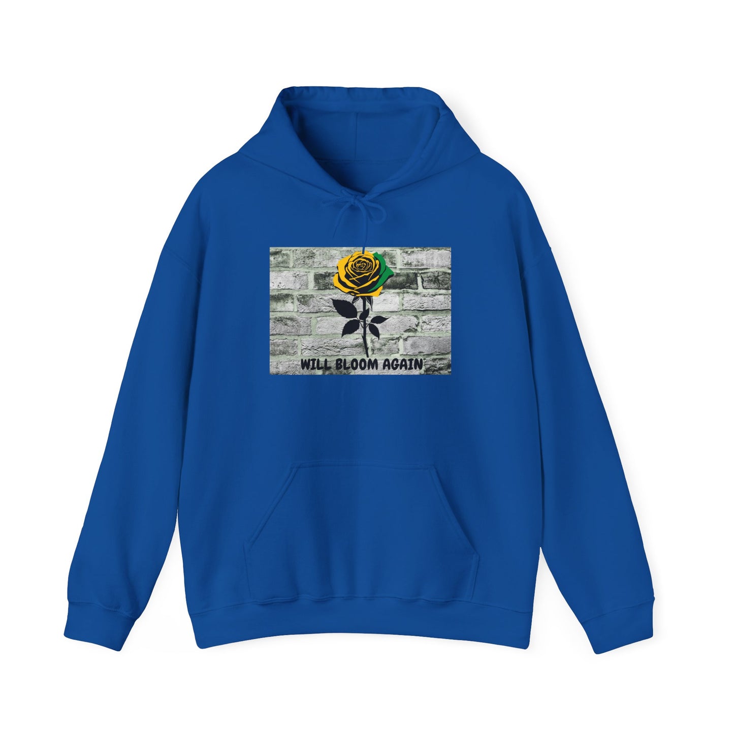 Will Bloom Again Graphic Message of Hope Hoodie