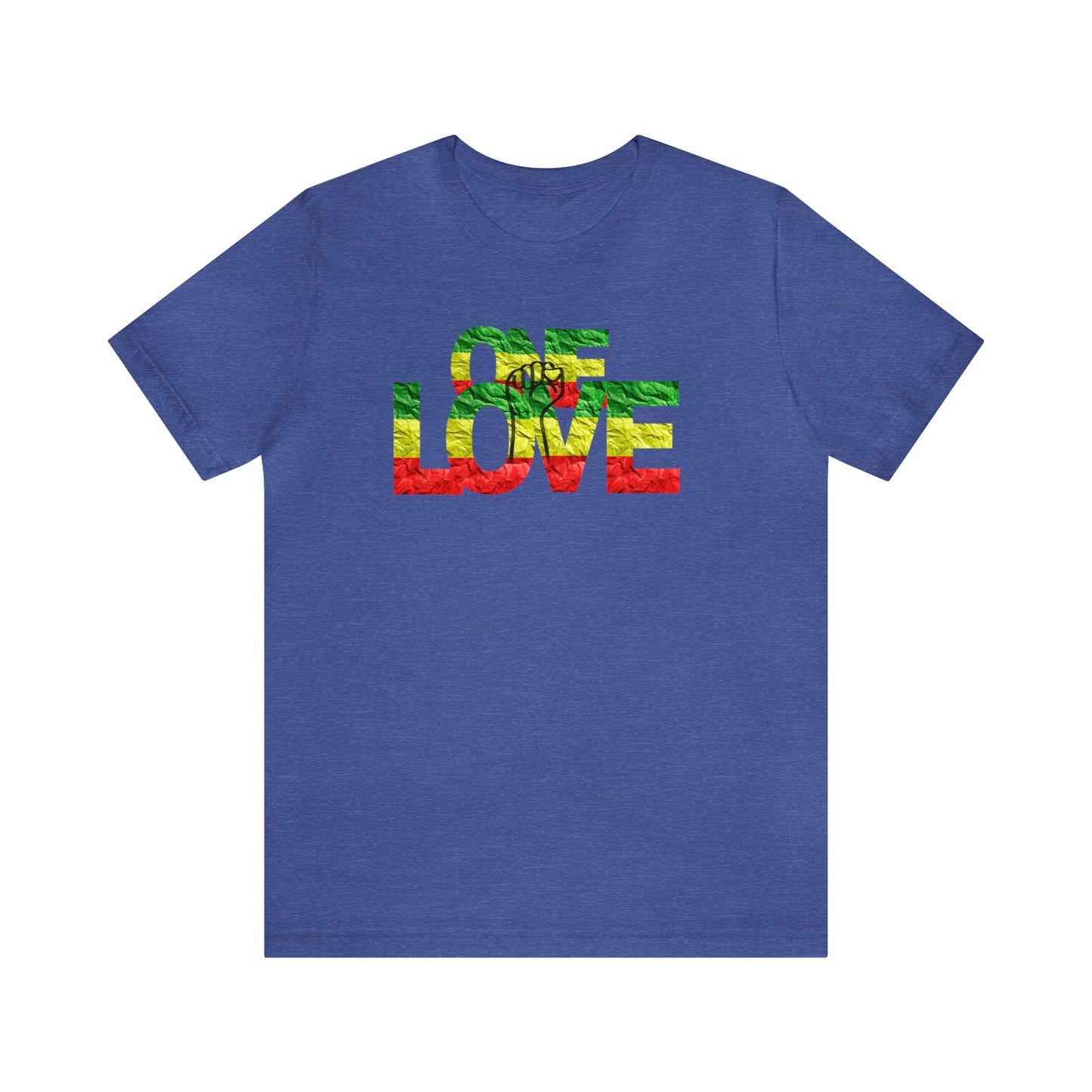 ONE LOVE AND POWER ROOTS COLOR STATEMENT T SHIRT