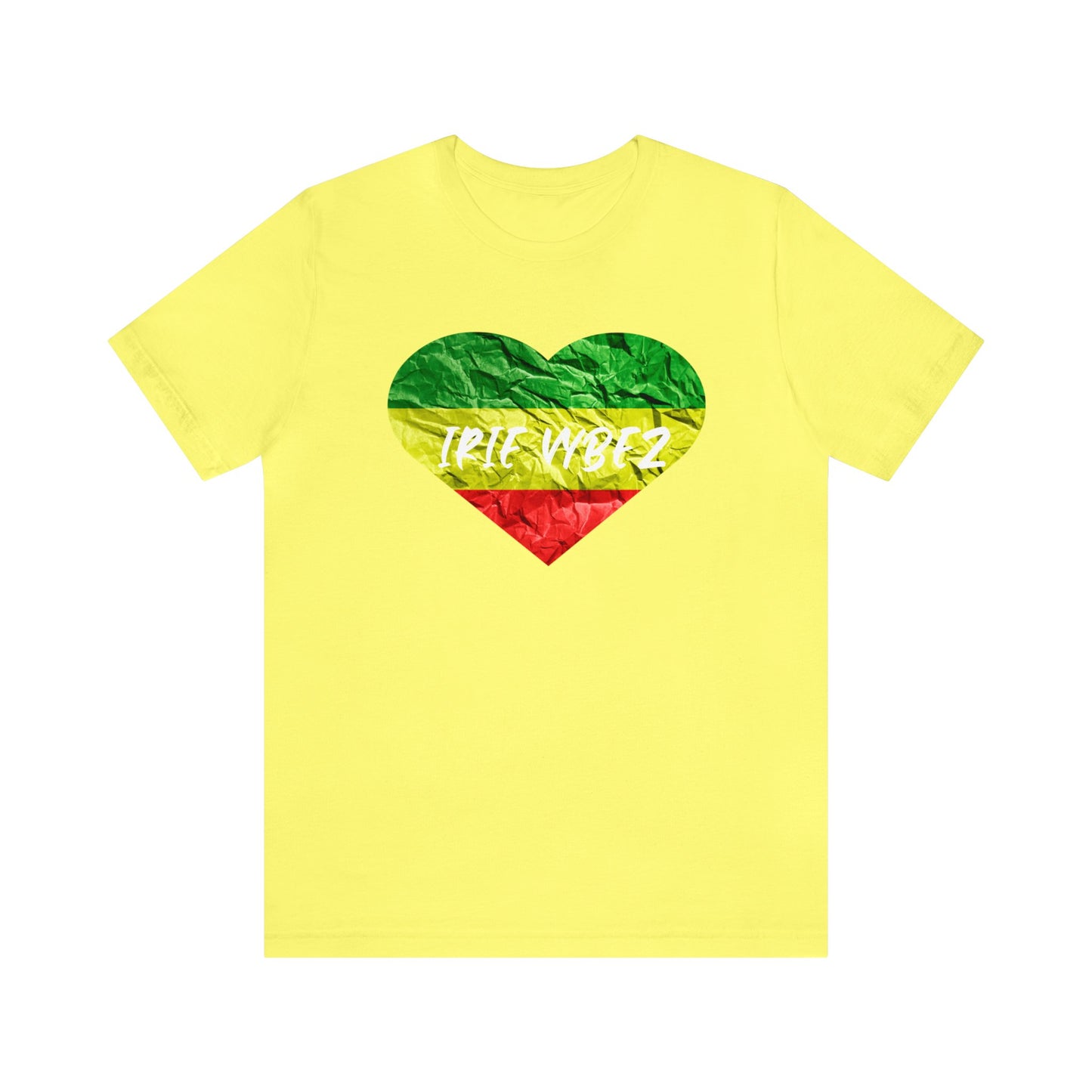 RED GREEN AND GOLD IRIE VYBE CREWNECK T SHIRT