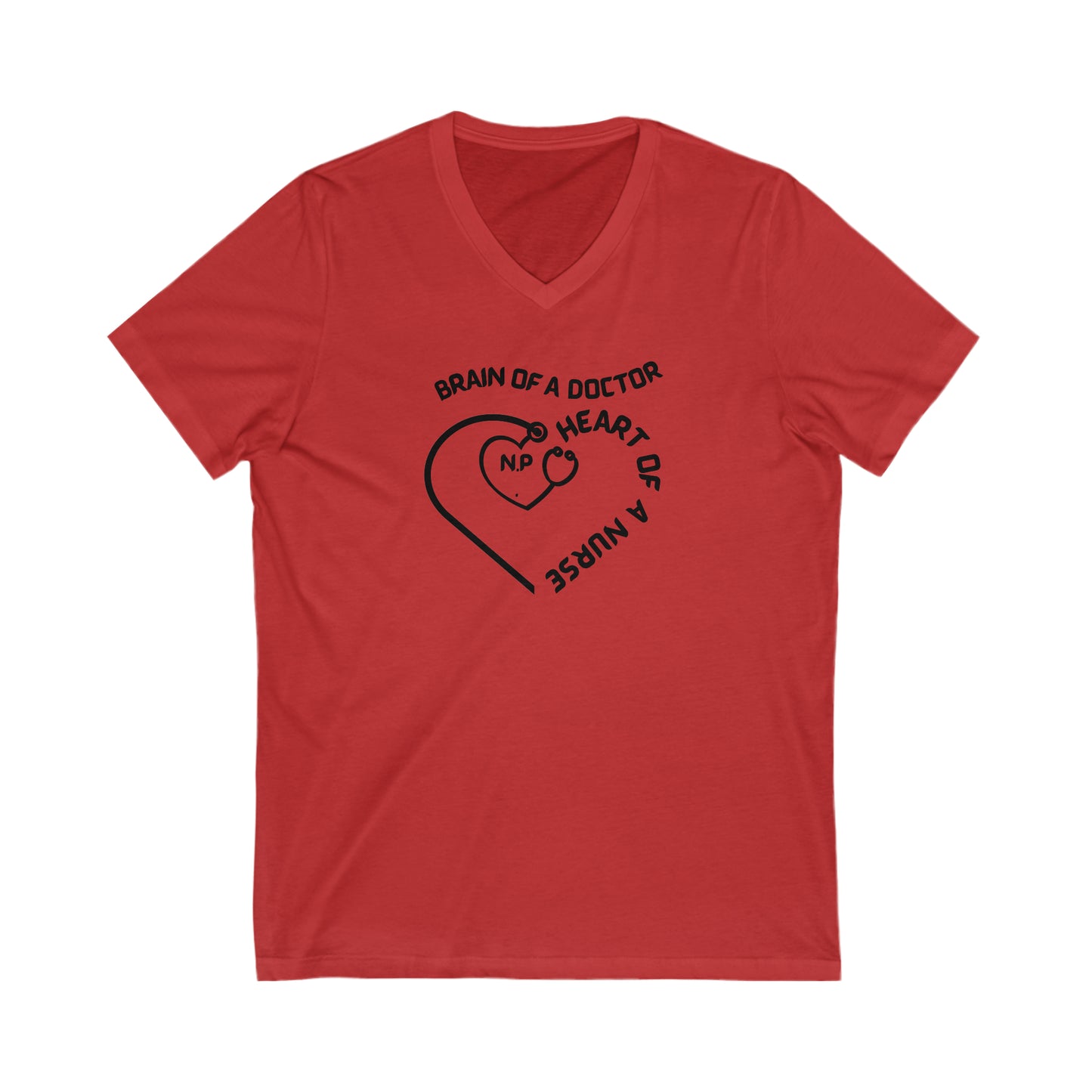 CUTE V NECK UNISEX TSHIRT FOR NURSE PRACTITIONER