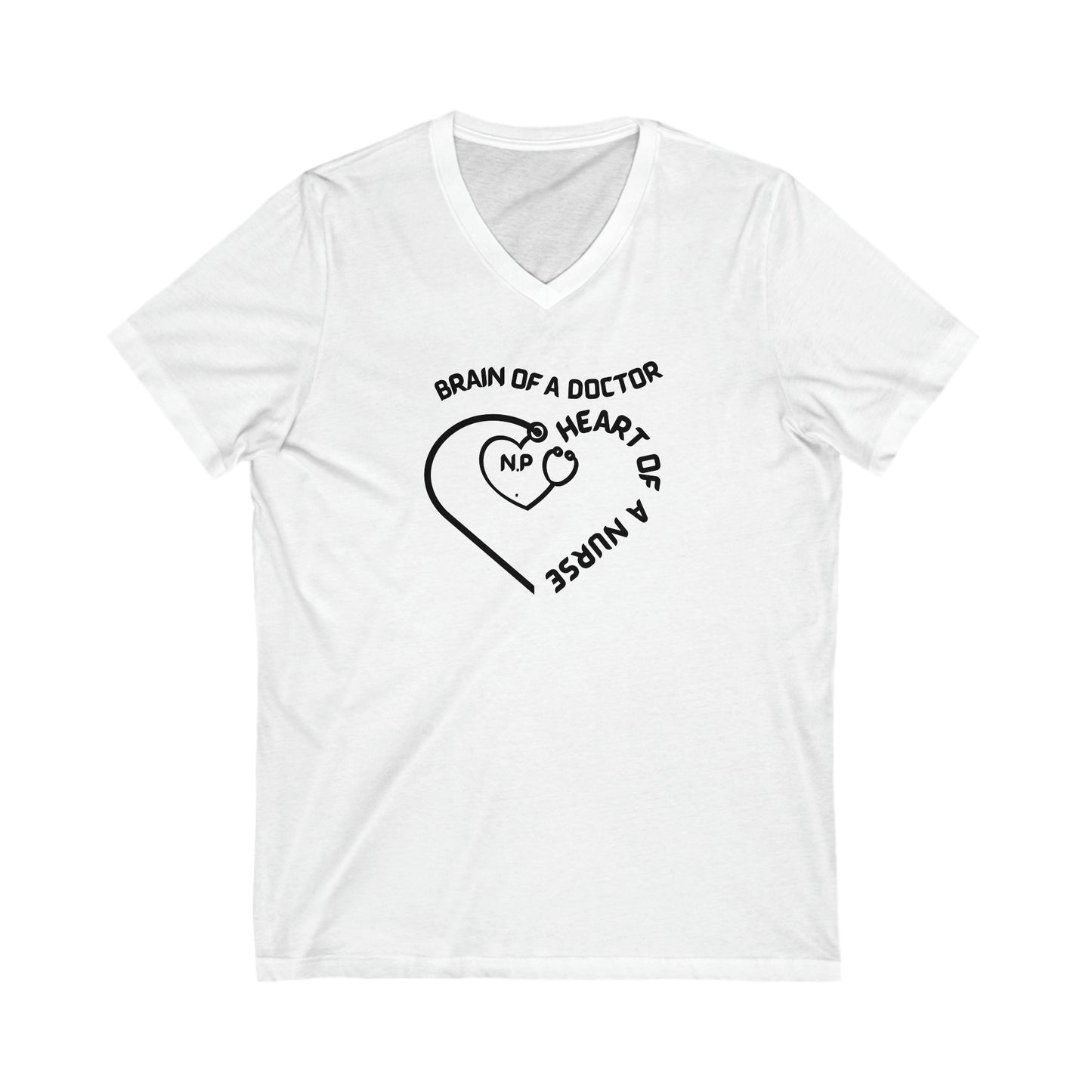 CUTE V NECK UNISEX TSHIRT FOR NURSE PRACTITIONER