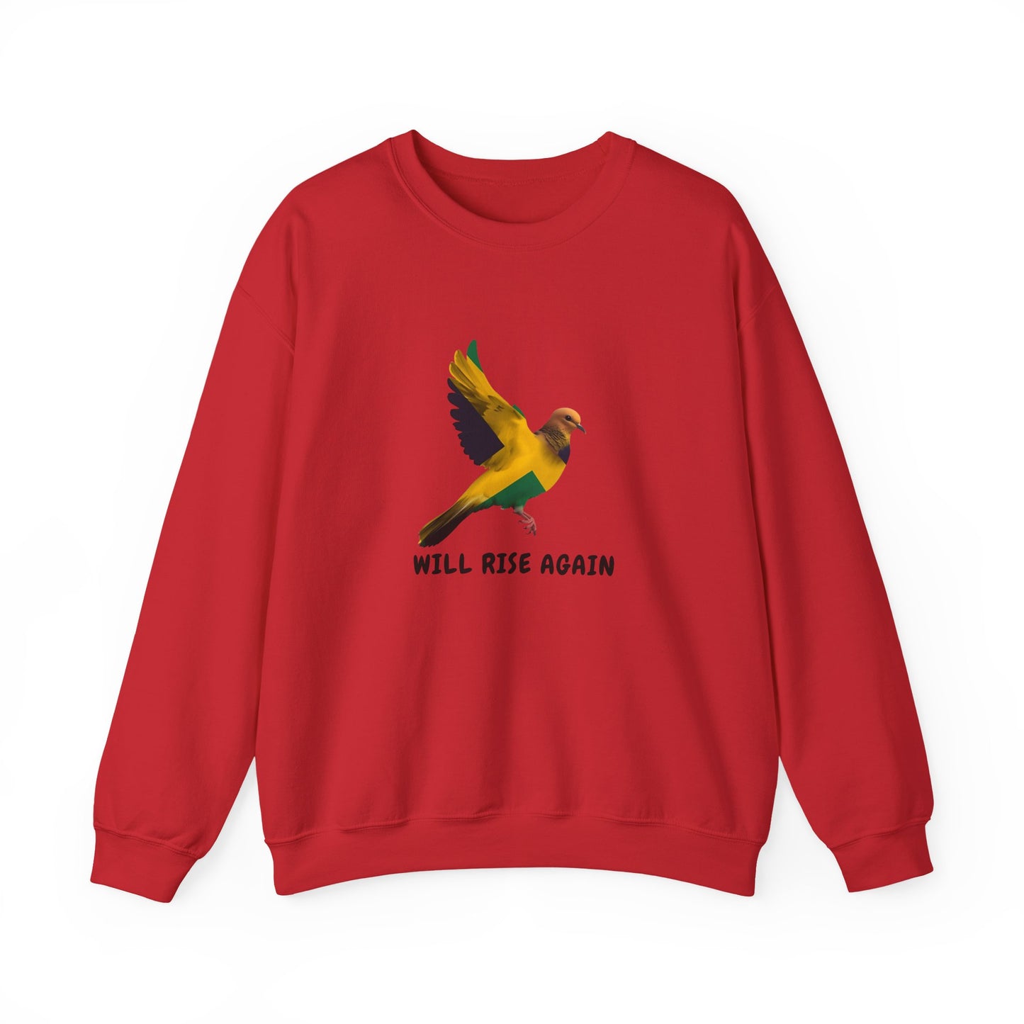 Will Rise Again Inspiring Bird Graphic Crewneck Shirt