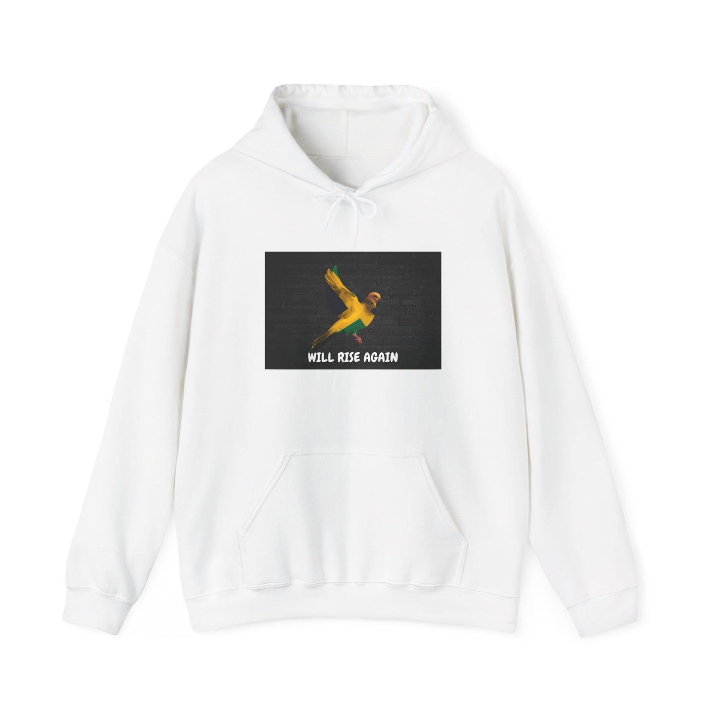 Bird Hoodie — 'Will Rise Again' Inspirational Graphic Sweatshirt