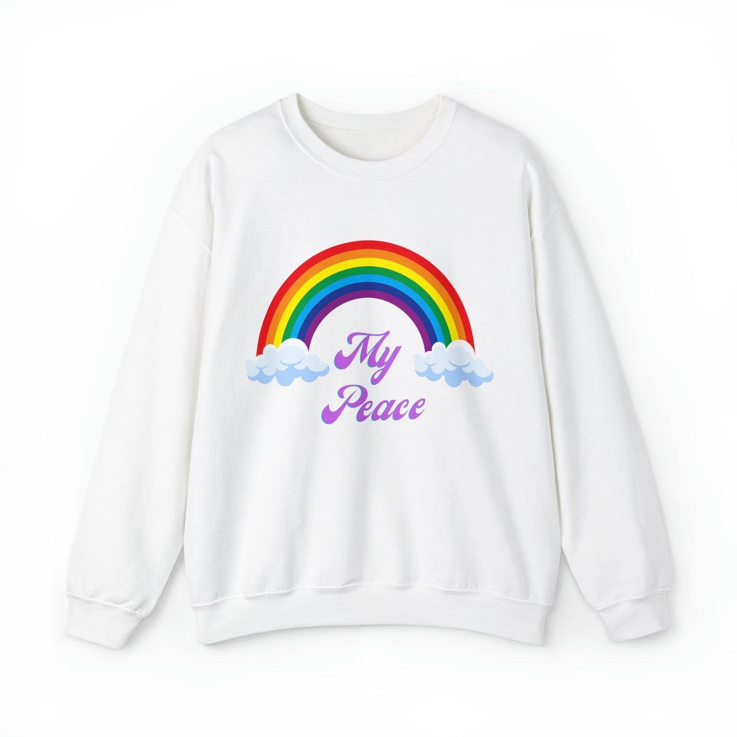 Rainbow design statement Crewneck sweatshirt gift