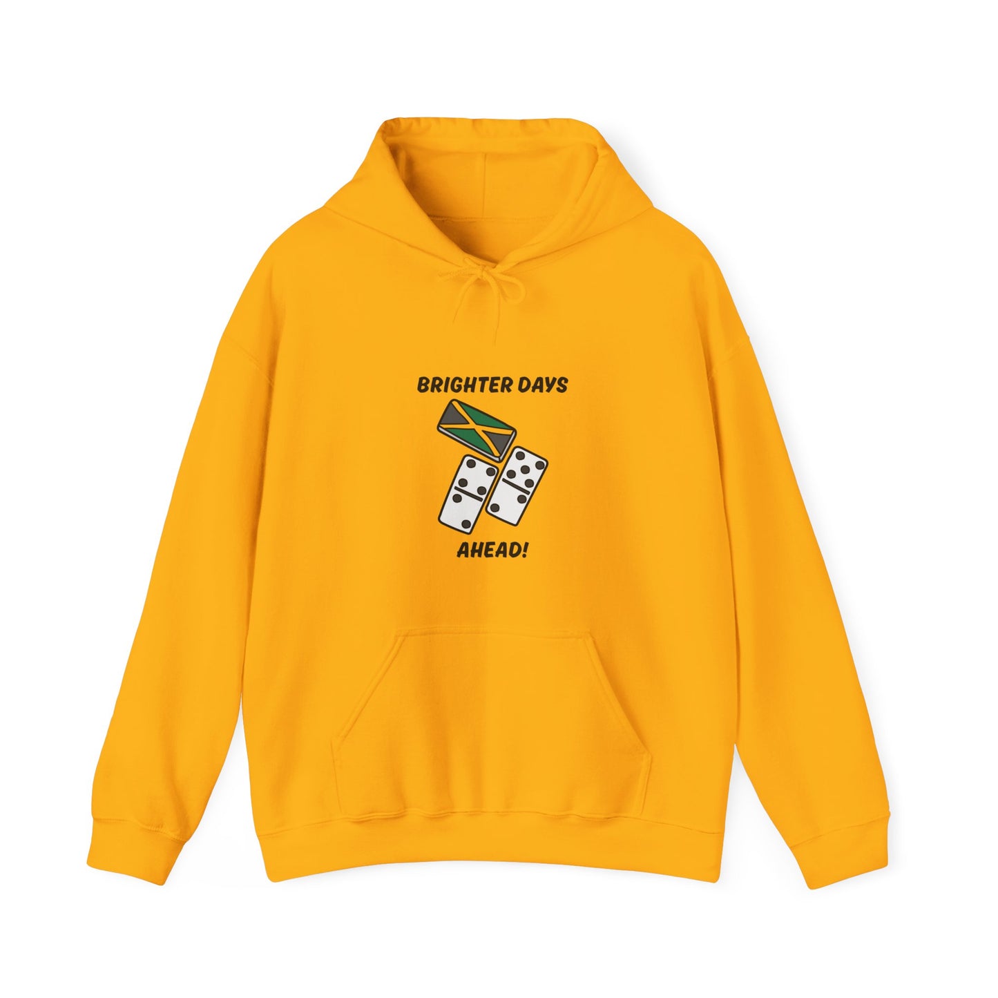 Brighter Days Ahead Hoodie Jamaican Flag Dominoes Graphic