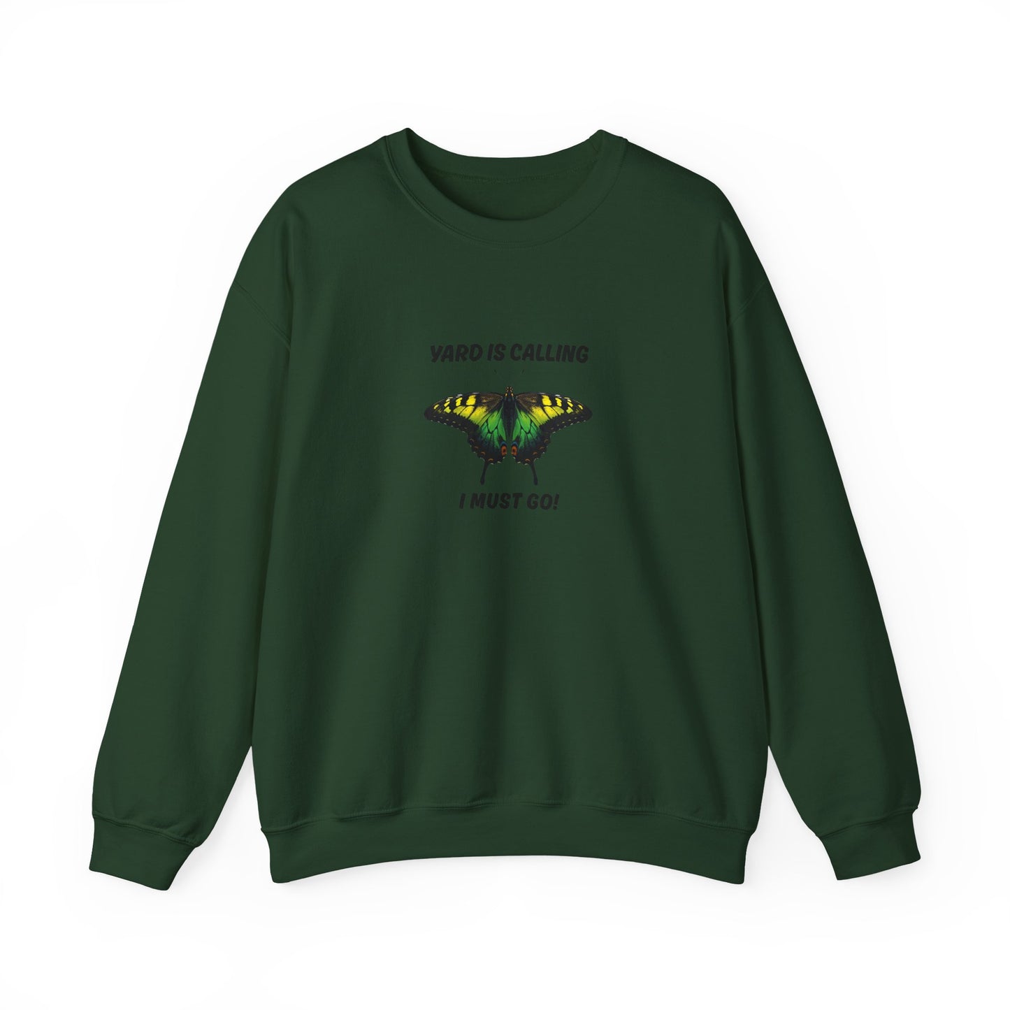 “Yard Is Calling, I Must Go!” Jamaica Color Butterfly Sweatshirt