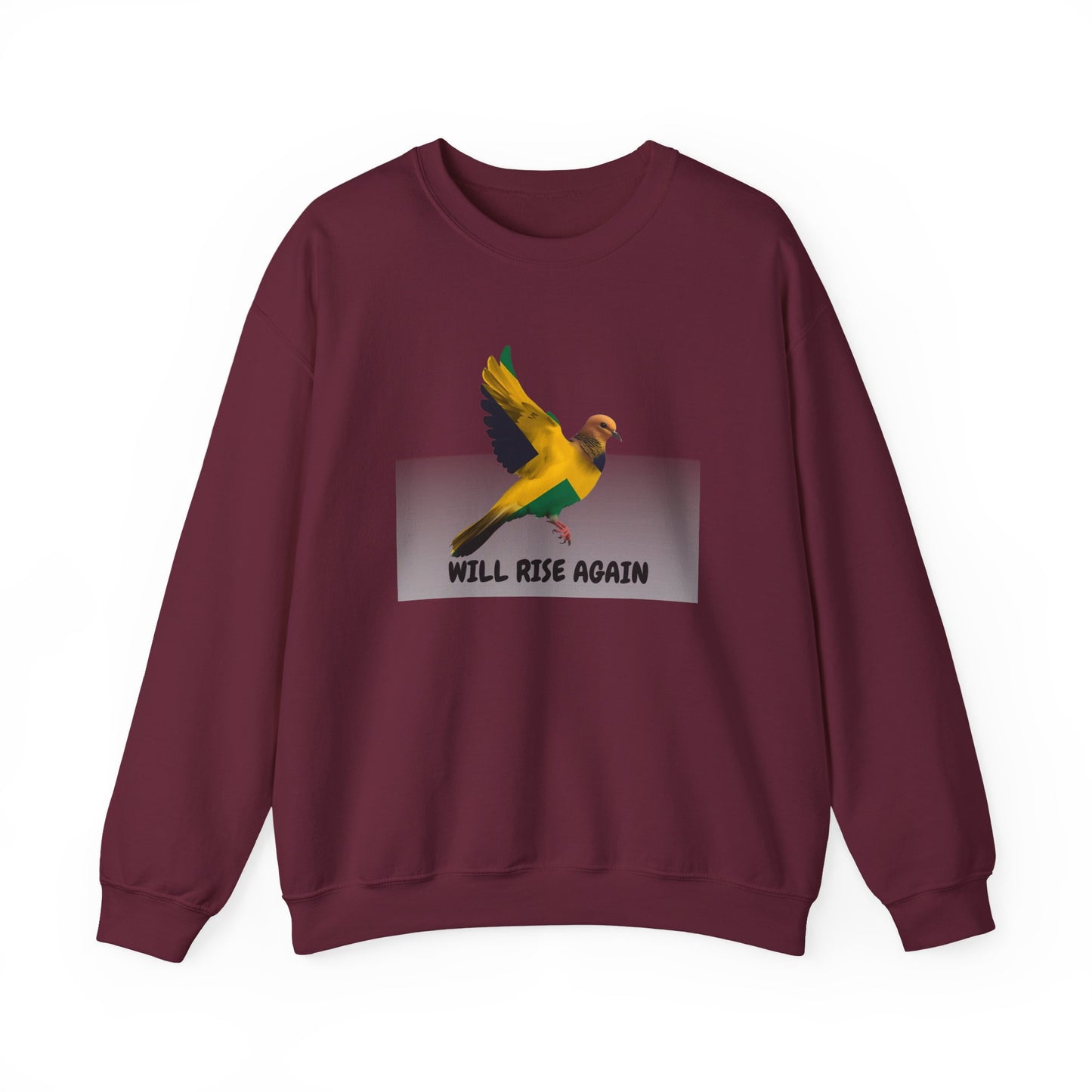 Will Rise Again Sweatshirt  Rising Bird Graphic Crewneck (E G)