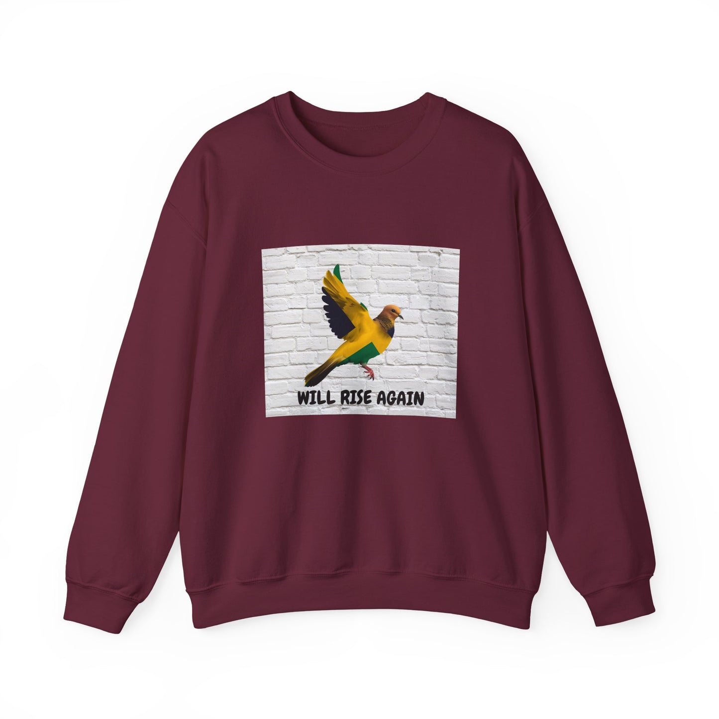 Will Rise Again Bird Graphic Pullover Sweatshirt ED