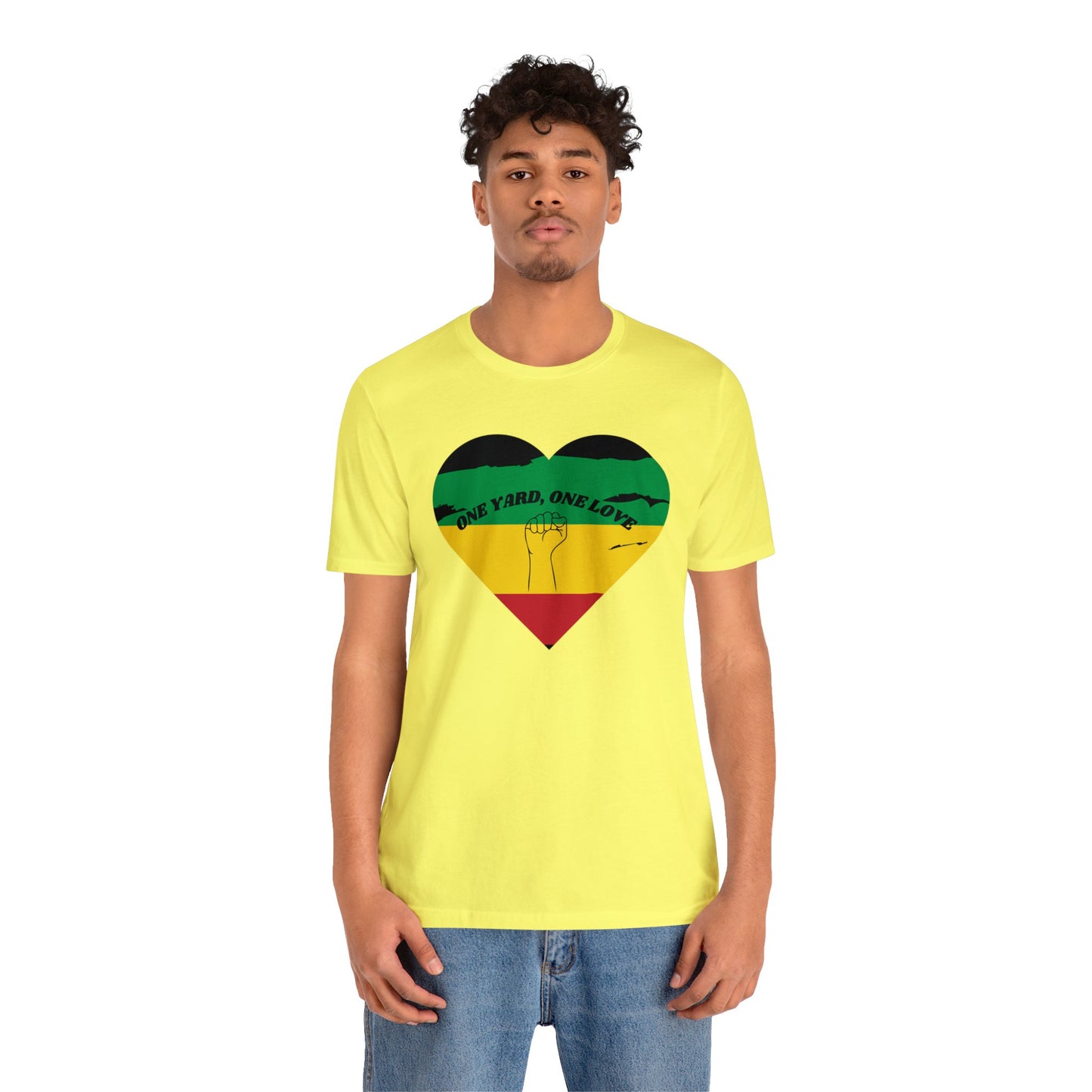 ONE YARD ONE LOVE POWER THEME CREWNECK T SHIRT GIFT