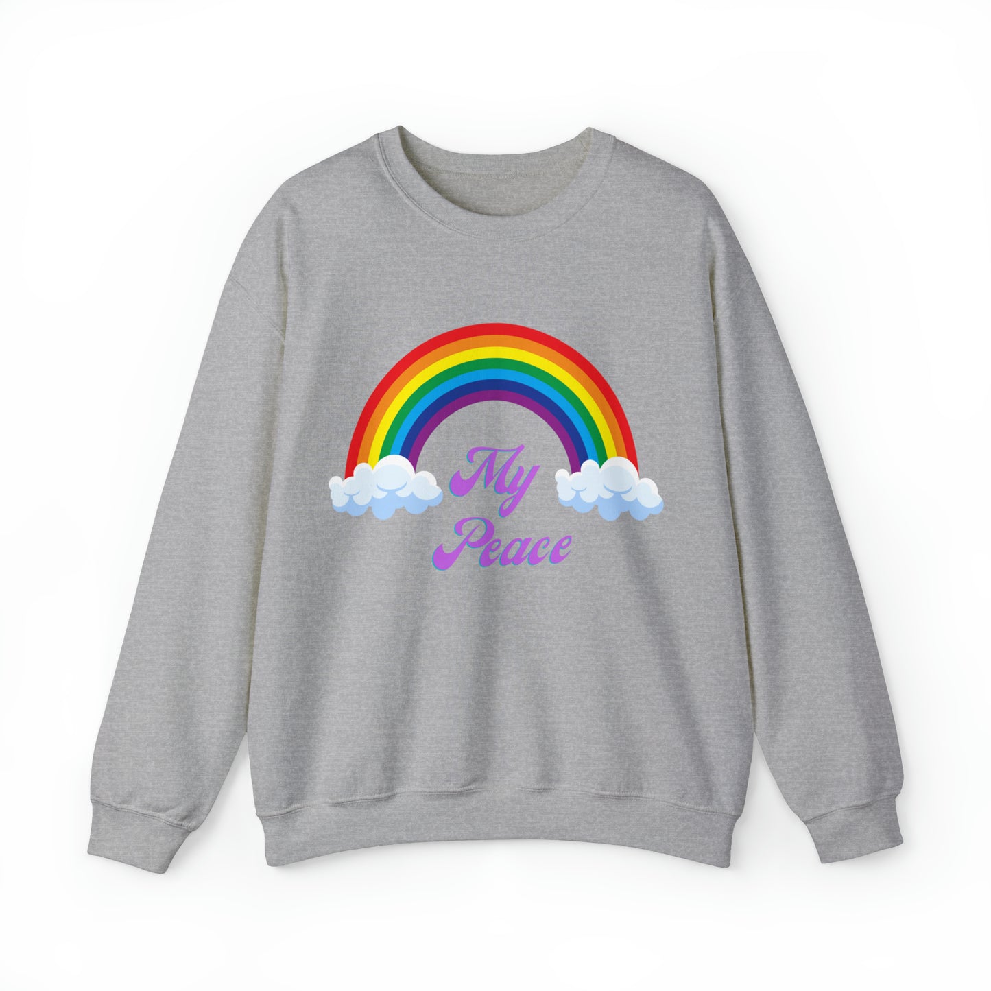 Rainbow design statement Crewneck sweatshirt gift