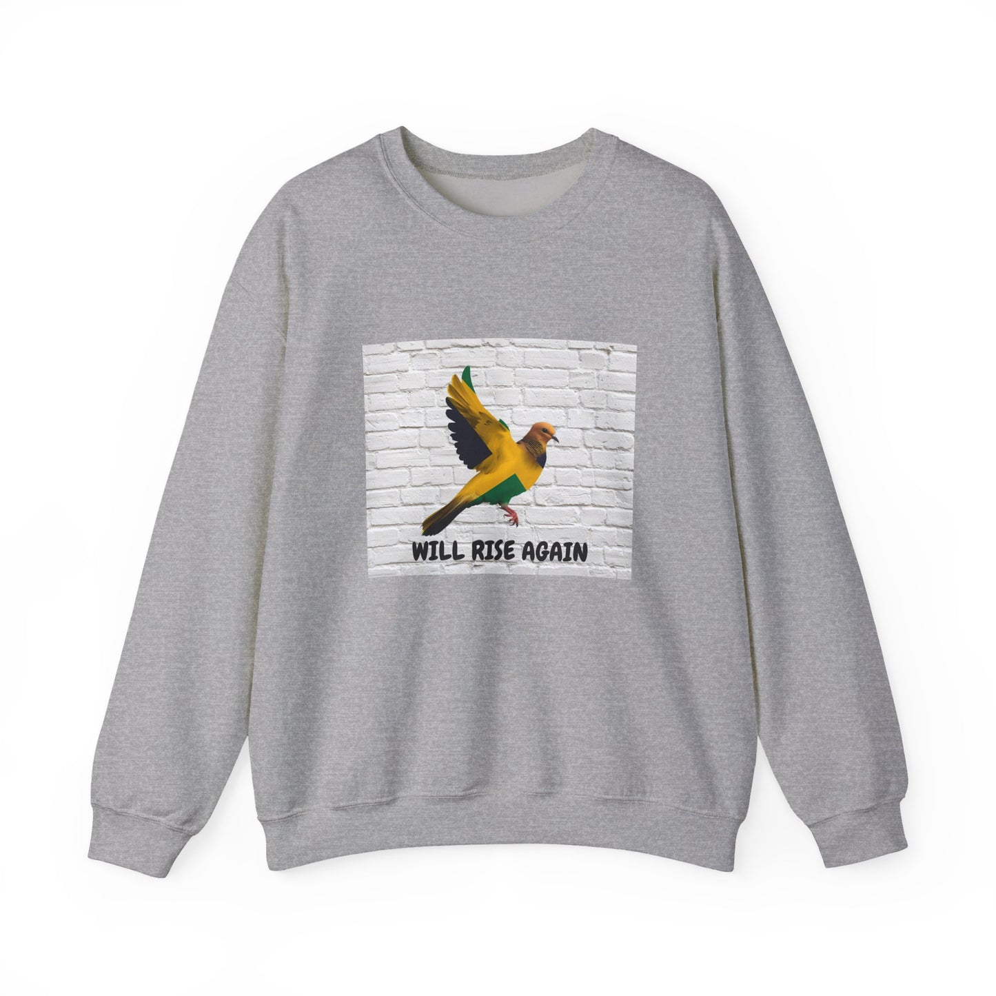 Will Rise Again Bird Graphic Pullover Sweatshirt ED